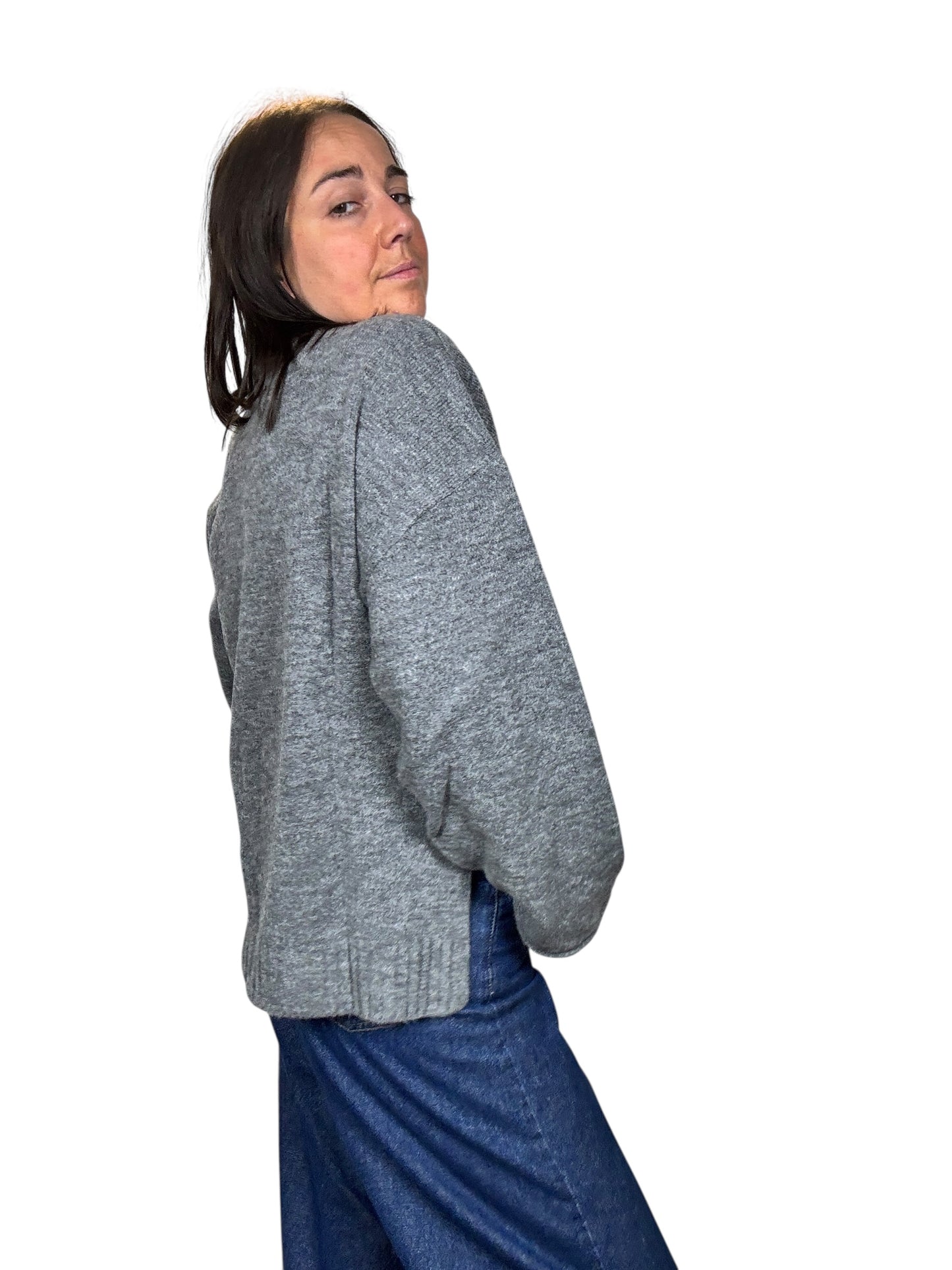MAGLIA GIROCOLLO OVER CON MANICA LARGA KONTATTO