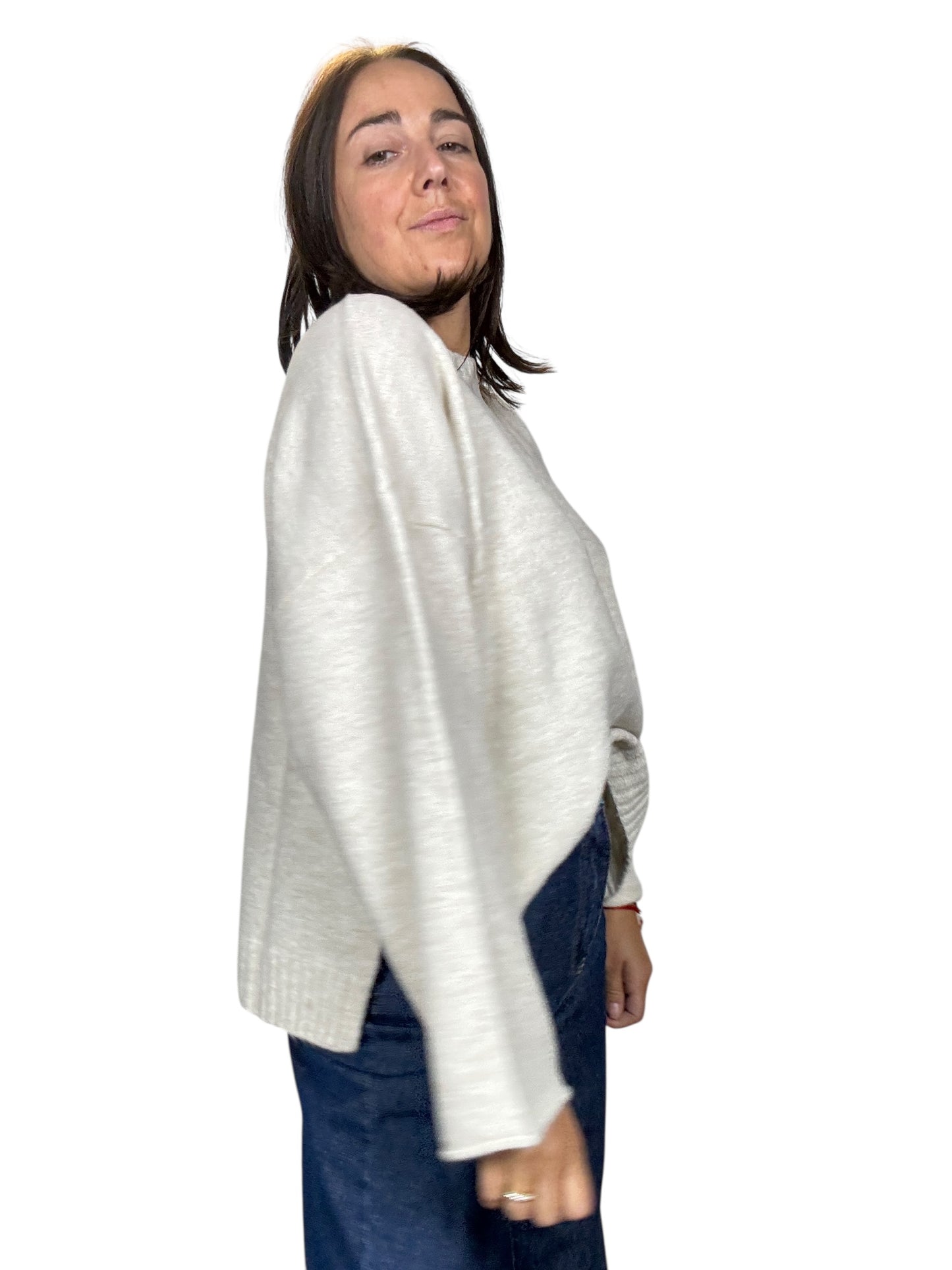 MAGLIA GIROCOLLO OVER CON MANICA LARGA KONTATTO