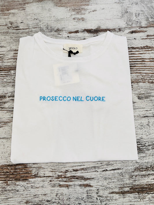 T-SHIRT PROSECCO NEL CUORE VICOLO