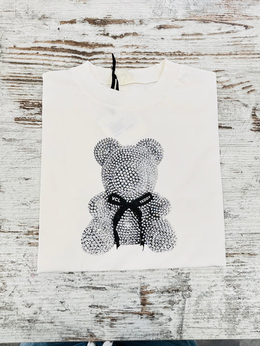 T-SHIRT ORSETTO STRASS VICOLO