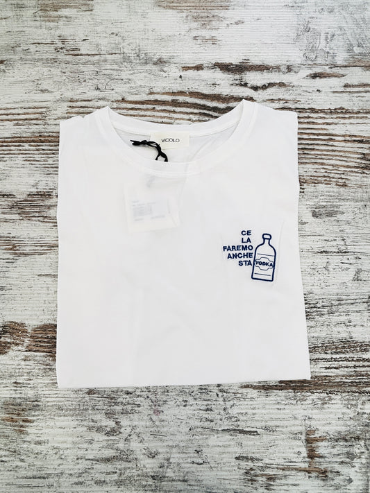 T-SHIRT CE LA FAREMO ANCHE STA.... VICOLO