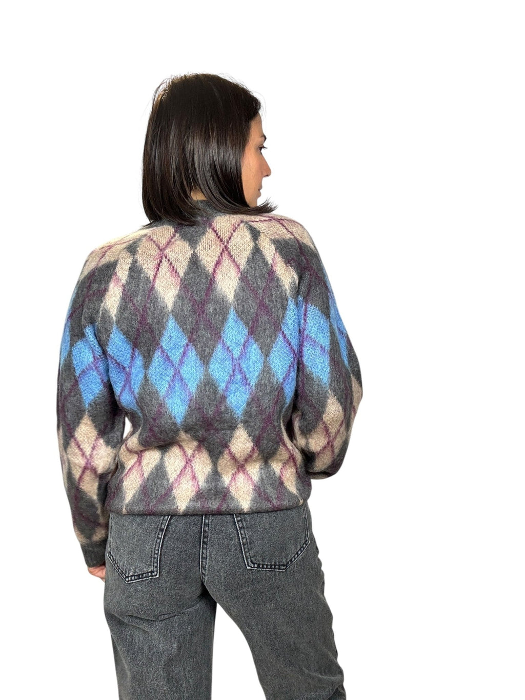 MAGLIA A ROMBI KONTATTO - XE BLU ABBIGLIAMENTO