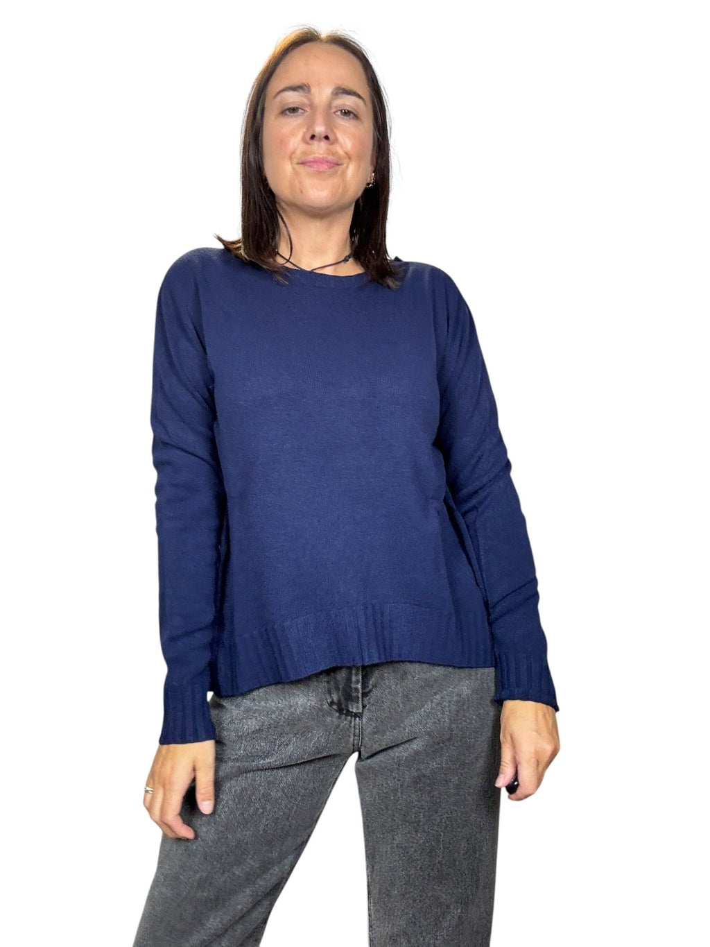 MAGLIA SPACCO DIETRO KONTATTO - XE BLU ABBIGLIAMENTO