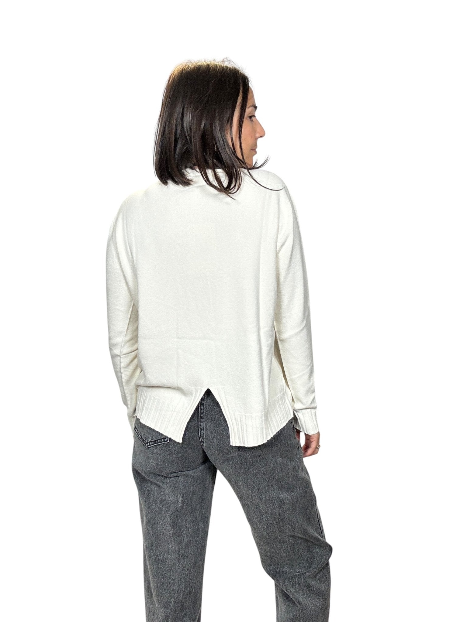 MAGLIA SPACCO DIETRO KONTATTO - XE BLU ABBIGLIAMENTO