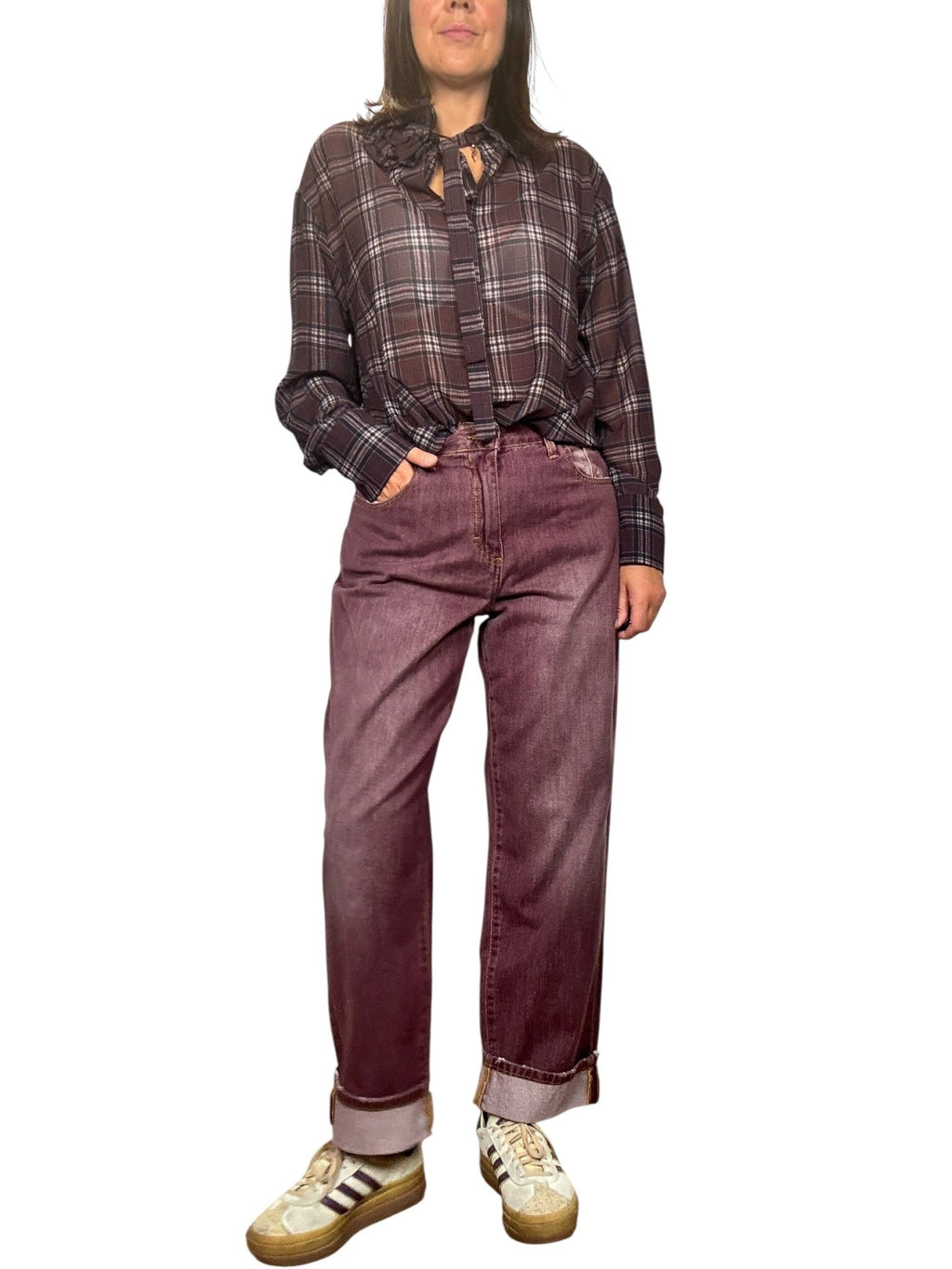 JEANS BORDEAUX SUSY MIX - XE BLU ABBIGLIAMENTO