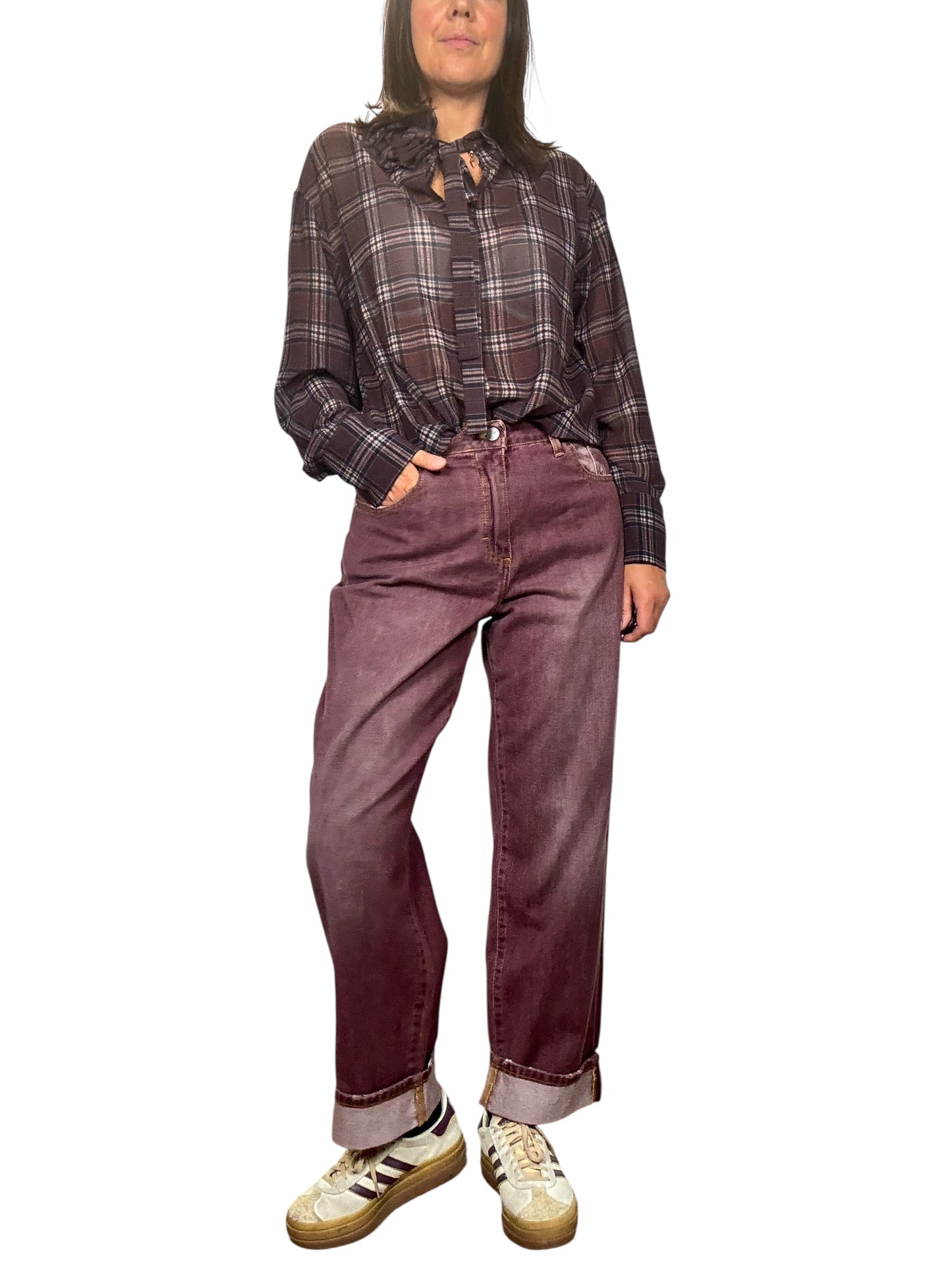 JEANS BORDEAUX SUSY MIX