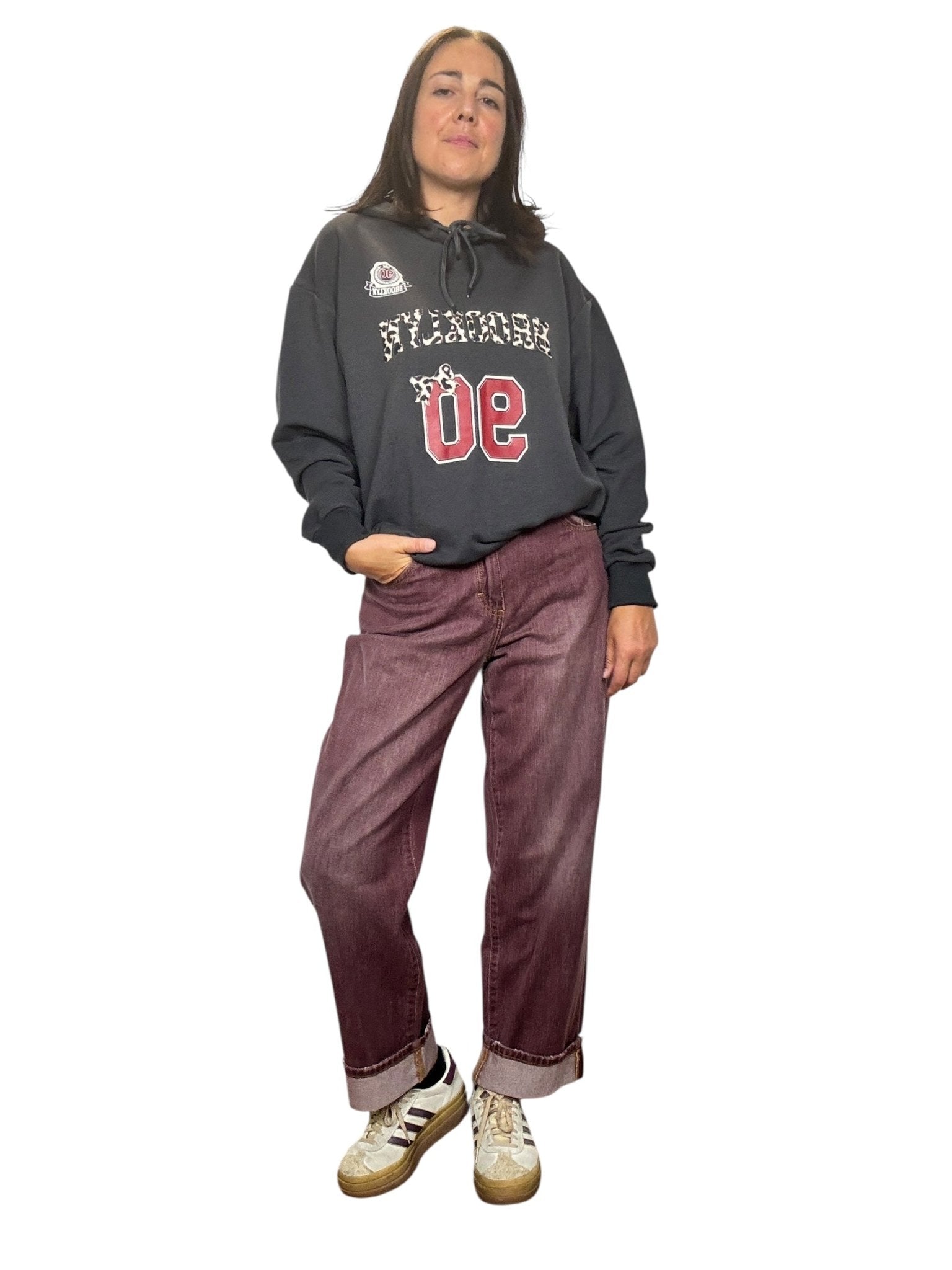 FELPA CON CAPPUCCIO SUSY MIX - XE BLU ABBIGLIAMENTO