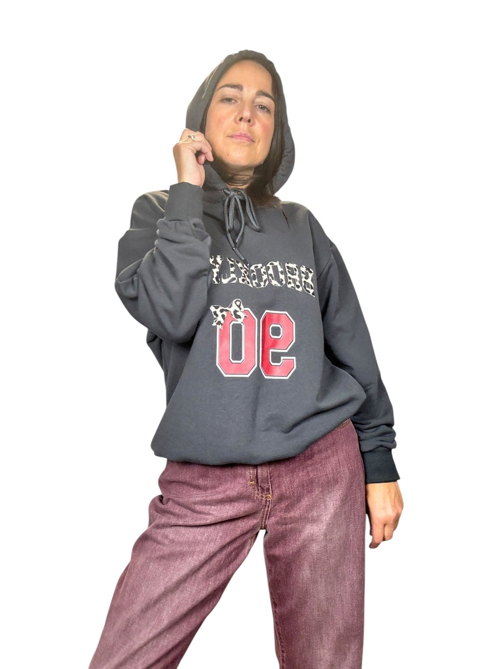 FELPA CON CAPPUCCIO SUSY MIX - XE BLU ABBIGLIAMENTO