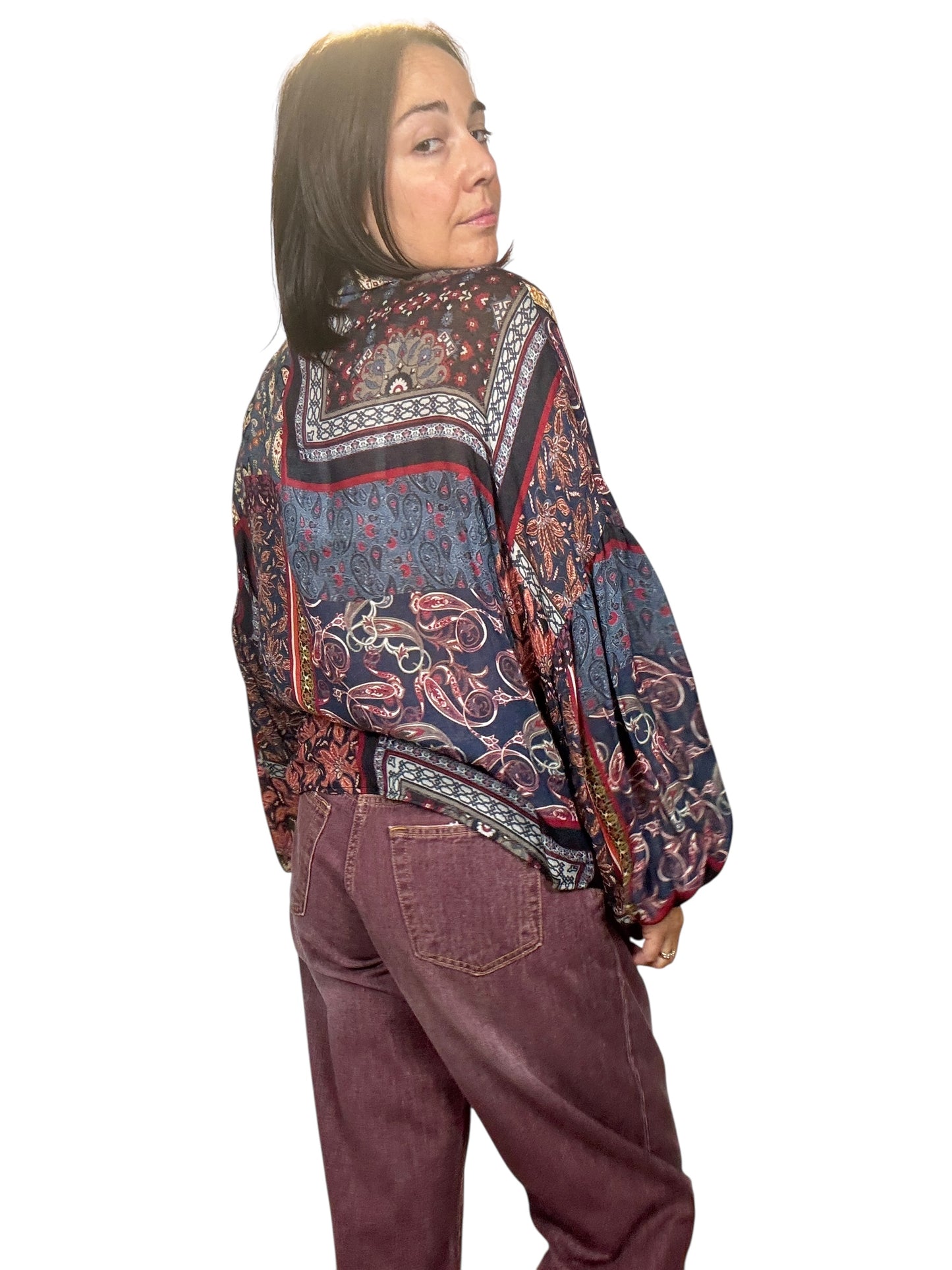 CAMICIA A FANTASIA CON CRAVATTA SUSY MIX