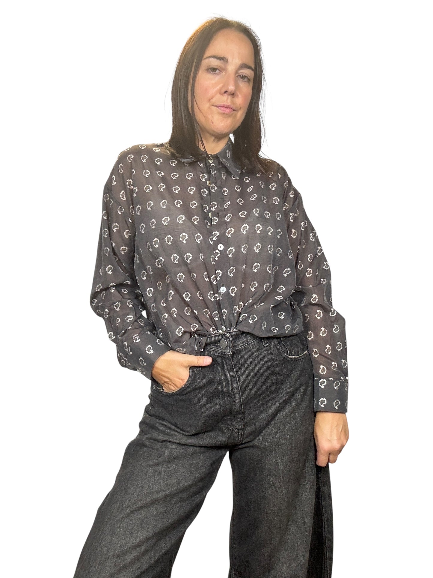 CAMICIA A FANTASIA GEOMETRICA SUSY MIX
