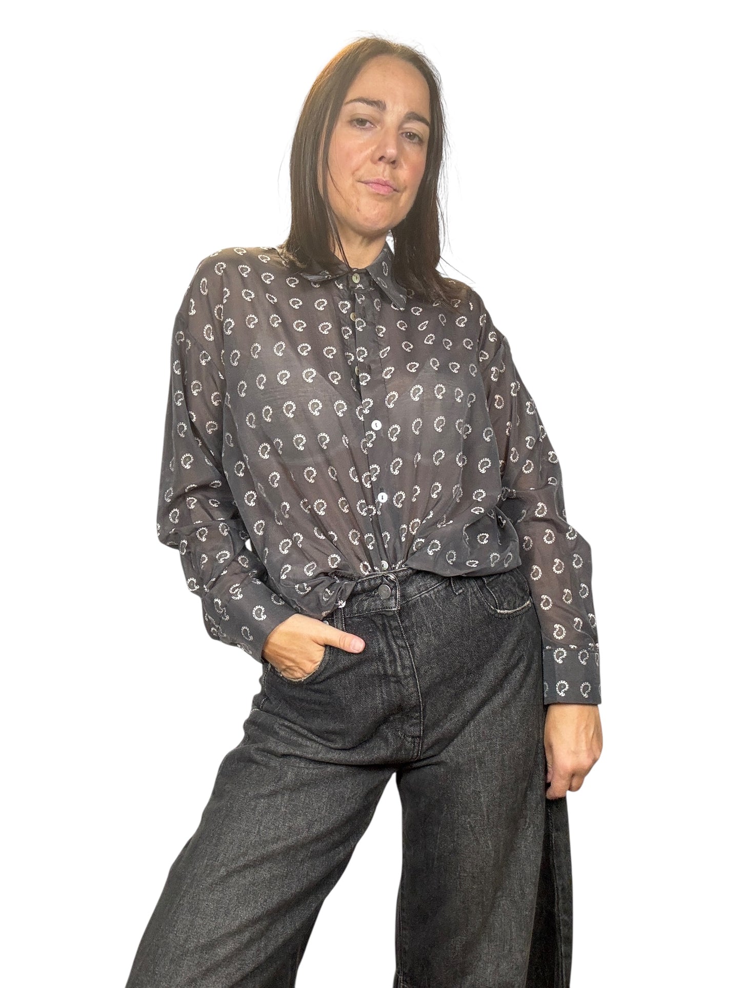 CAMICIA A FANTASIA GEOMETRICA SUSY MIX