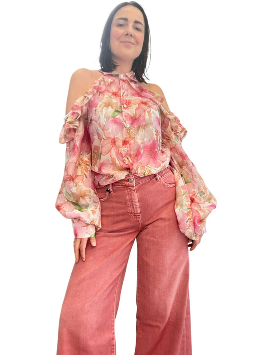 CAMICIA CUT OUT FIORI VICOLO
