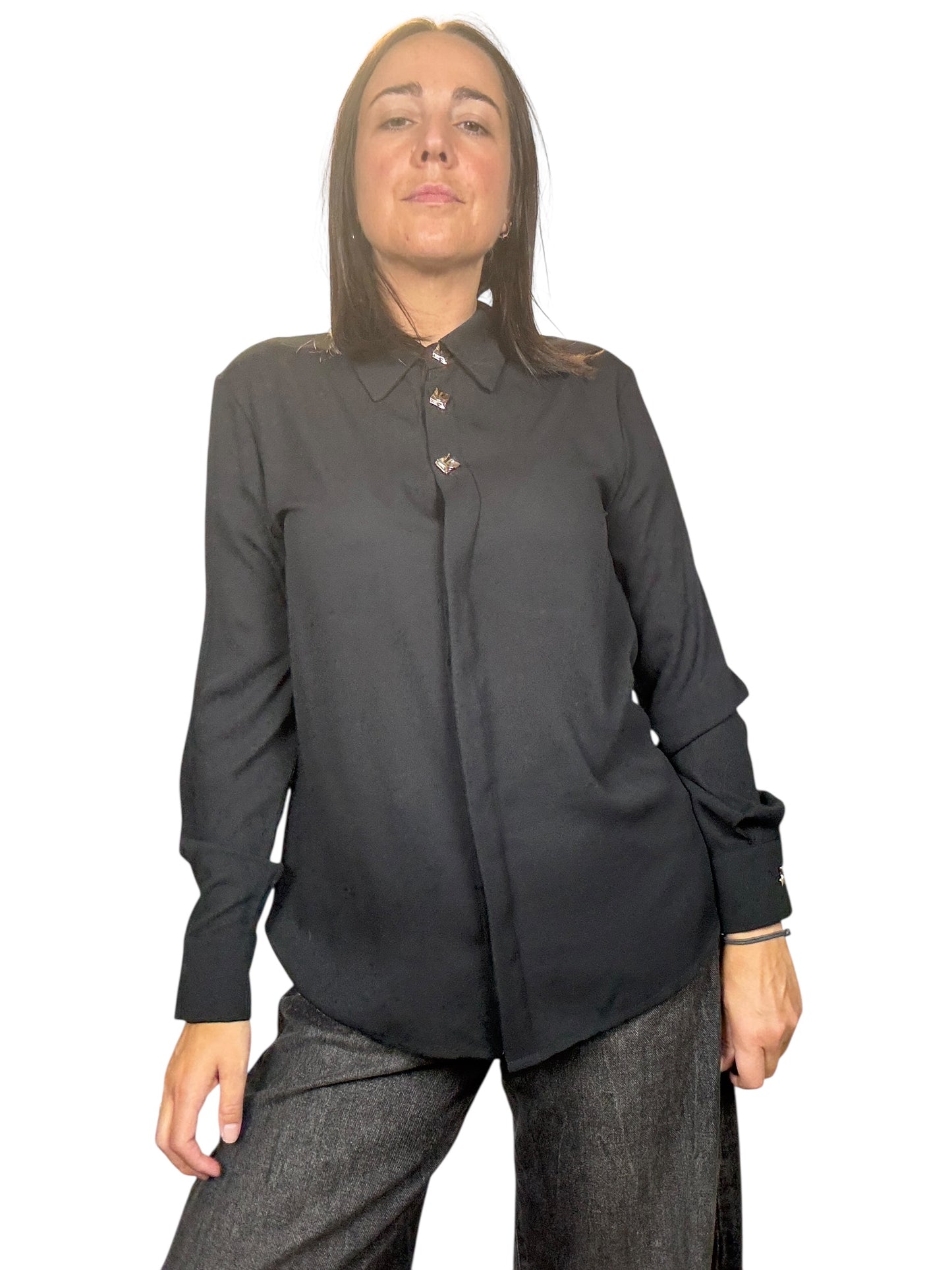 CAMICIA BOTTONI DORATI SUSY MIX