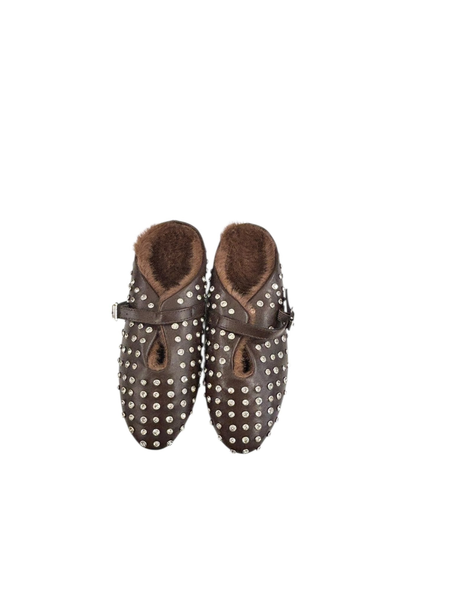 SABOT CON STRASS ED ECOPELLICCIA SUSY MIX - XE BLU ABBIGLIAMENTO