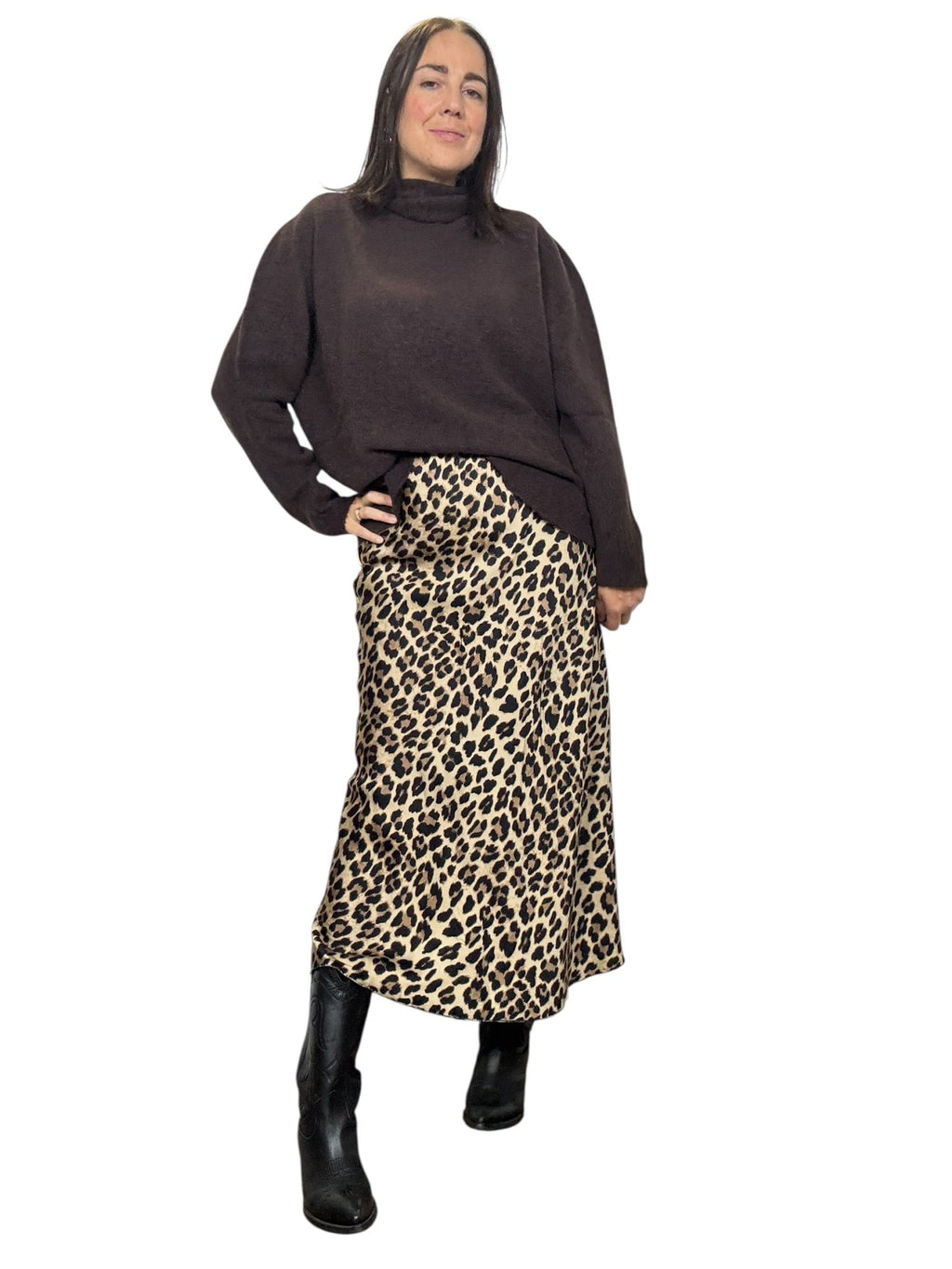 GONNA MIDI MACULATA - XE BLU ABBIGLIAMENTO