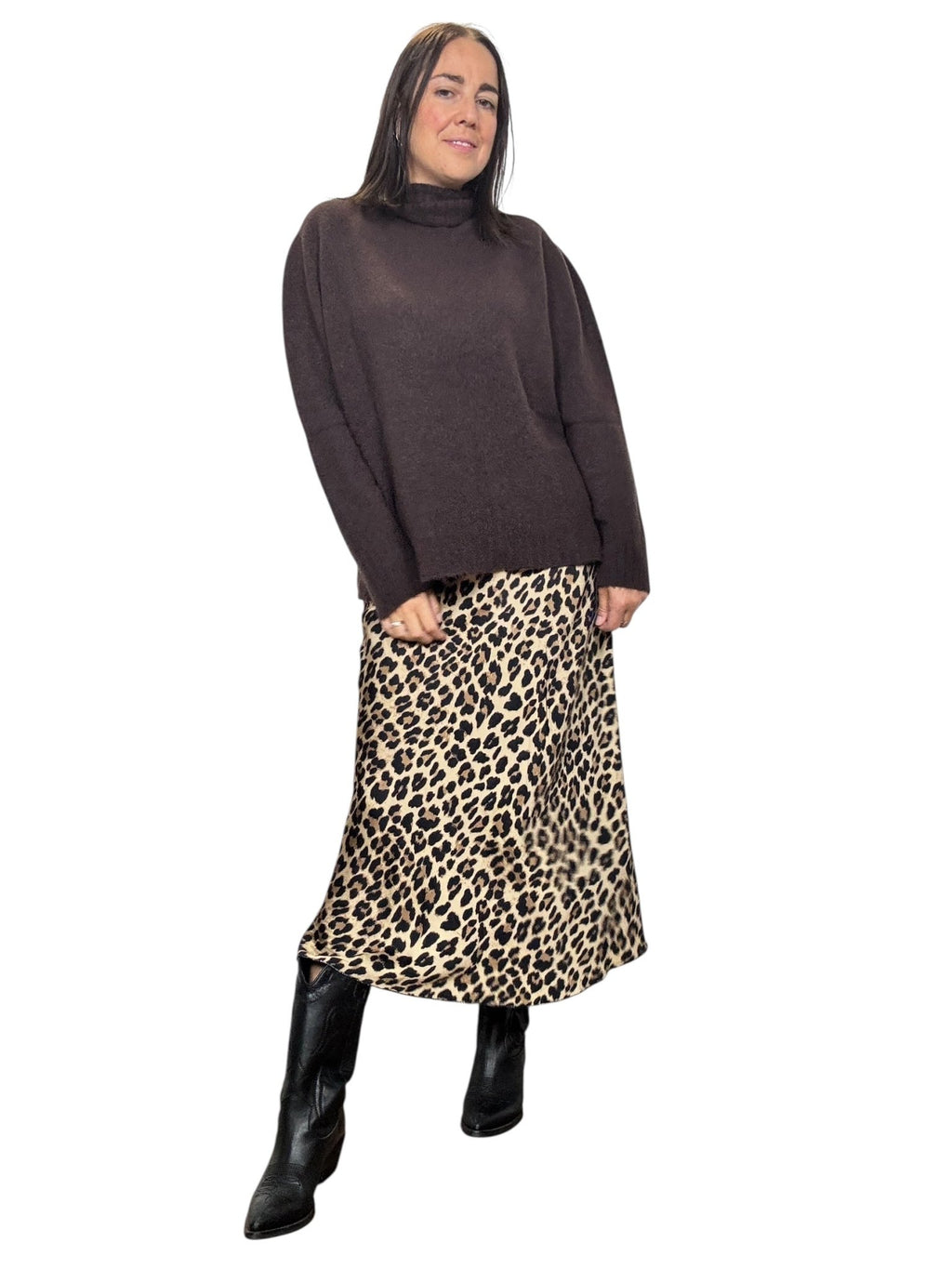 GONNA MIDI MACULATA - XE BLU ABBIGLIAMENTO