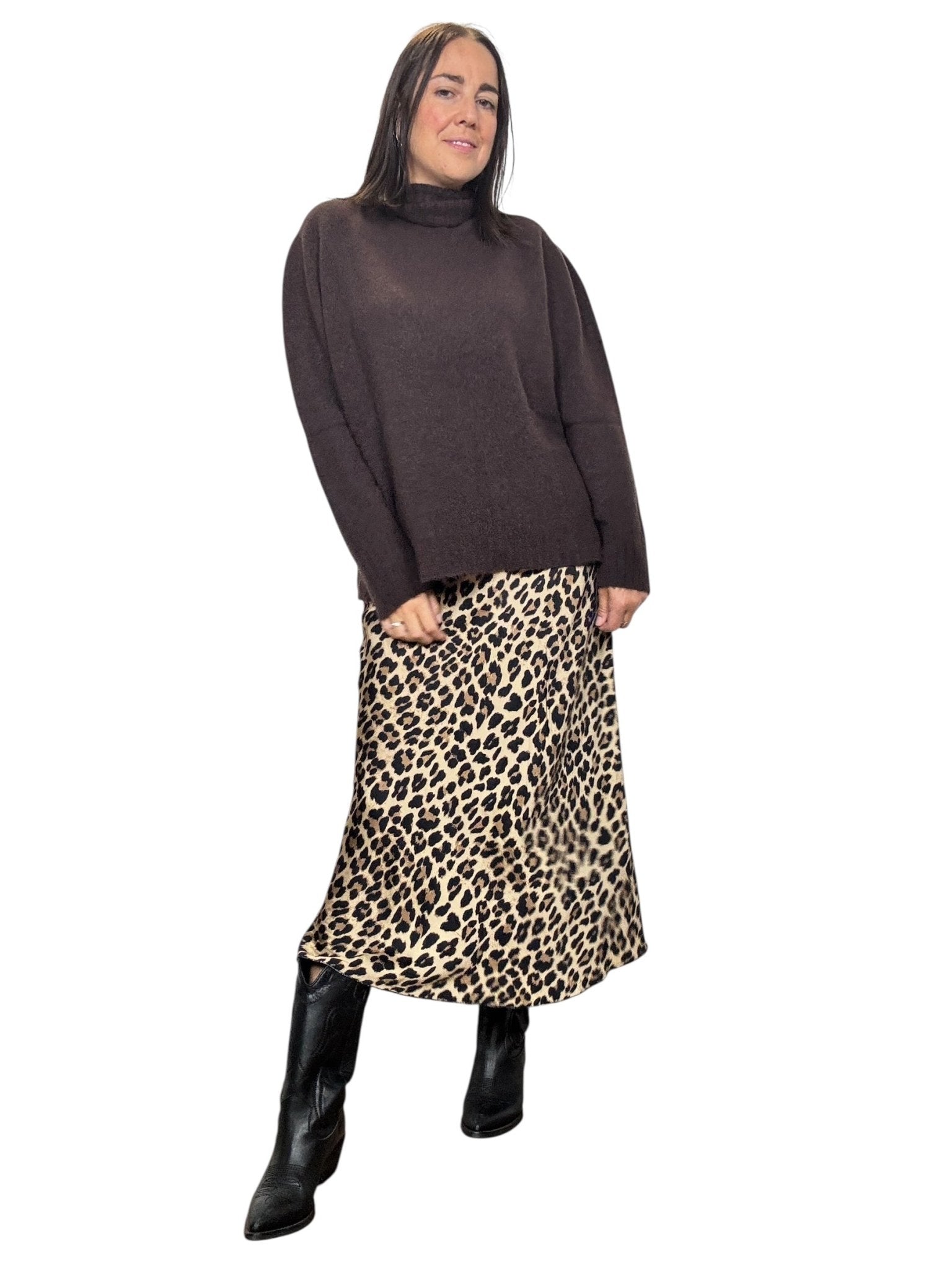 GONNA MIDI MACULATA - XE BLU ABBIGLIAMENTO