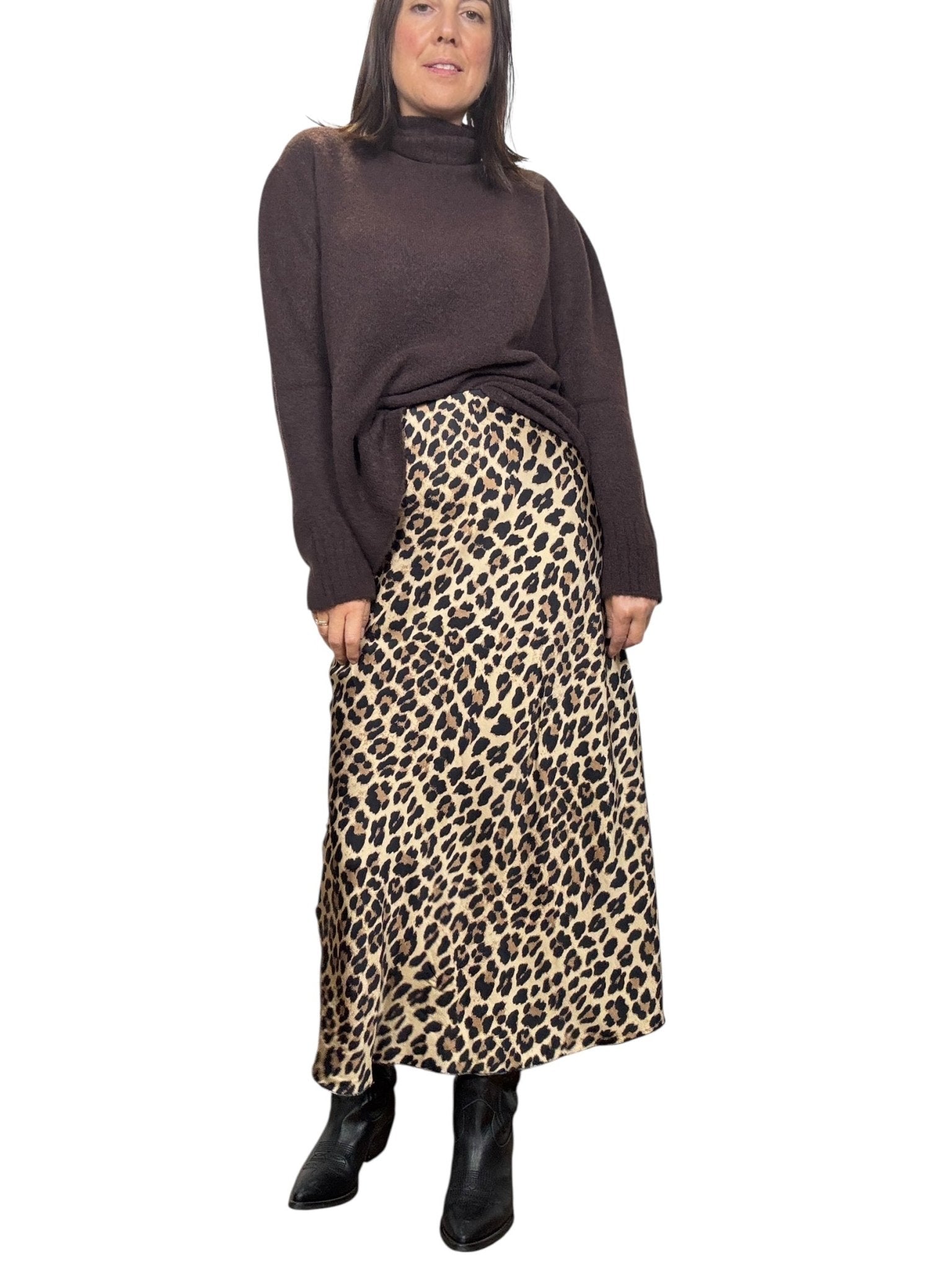 GONNA MIDI MACULATA - XE BLU ABBIGLIAMENTO