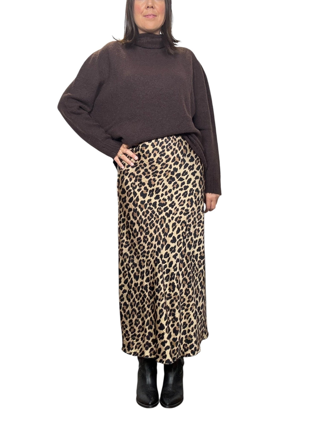 GONNA MIDI MACULATA - XE BLU ABBIGLIAMENTO