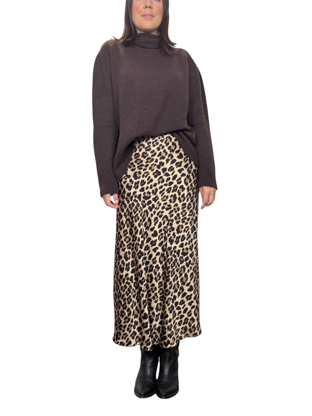 GONNA MIDI MACULATA - XE BLU ABBIGLIAMENTO