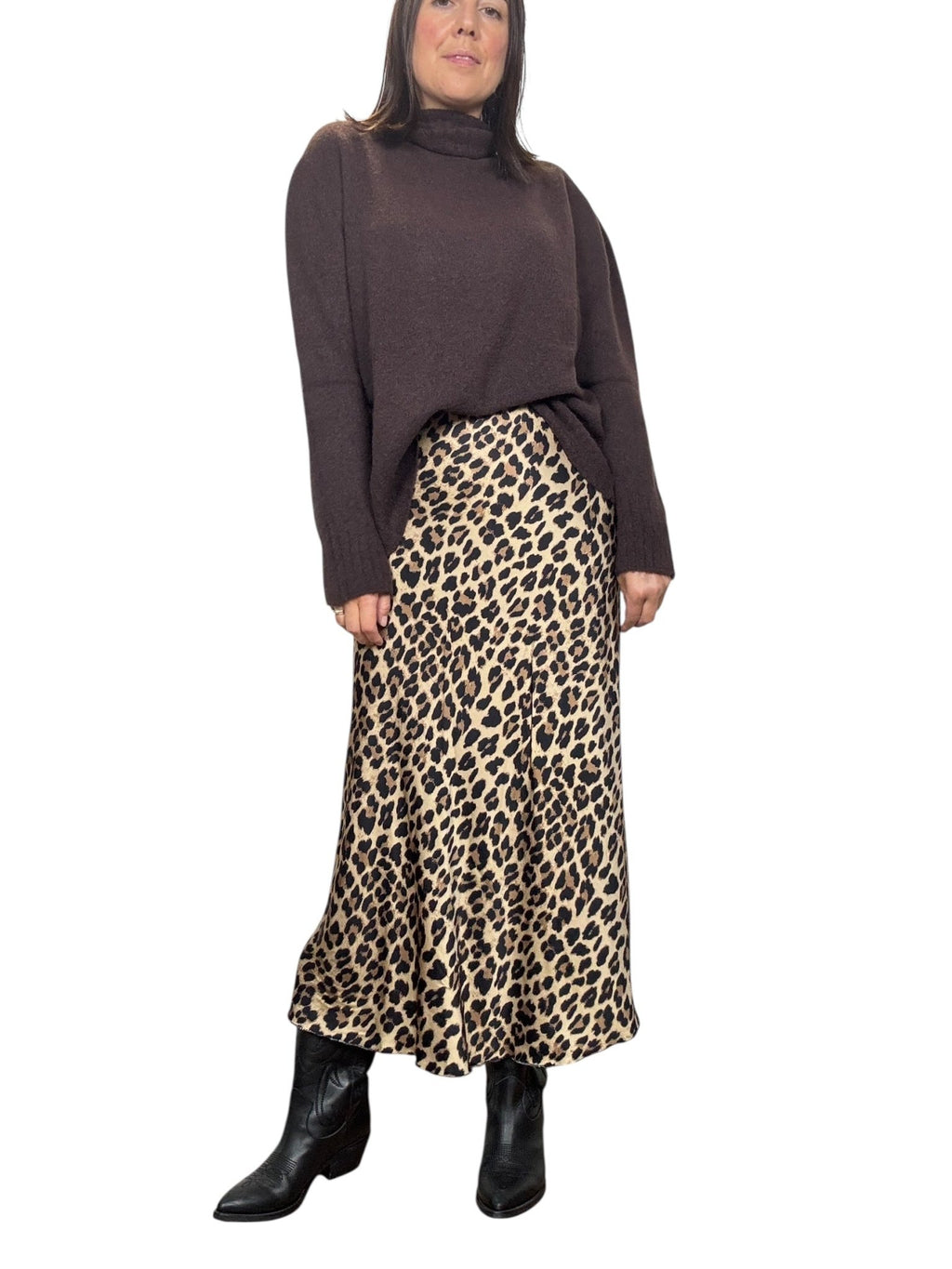 GONNA MIDI MACULATA - XE BLU ABBIGLIAMENTO