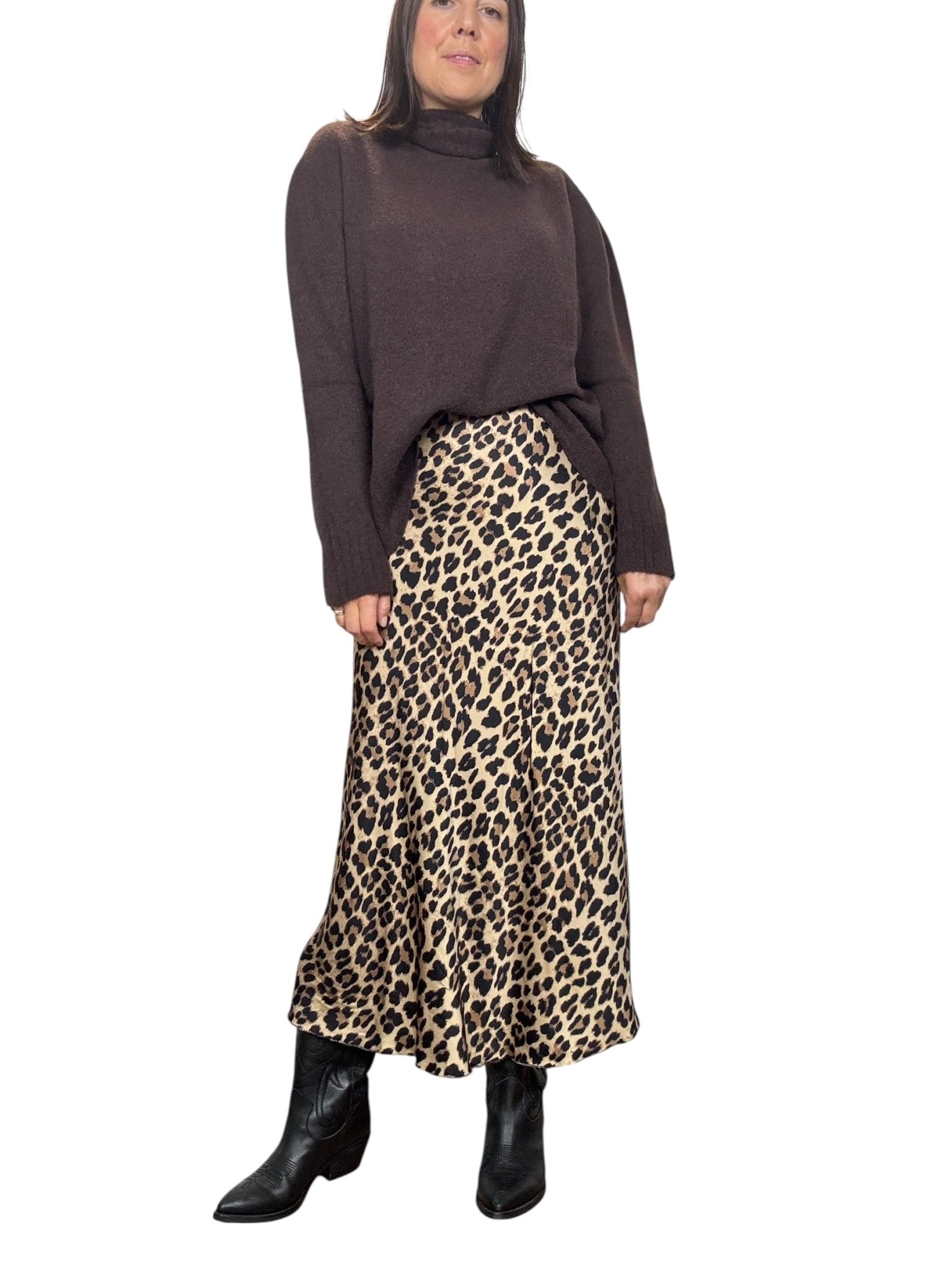 GONNA MIDI MACULATA - XE BLU ABBIGLIAMENTO