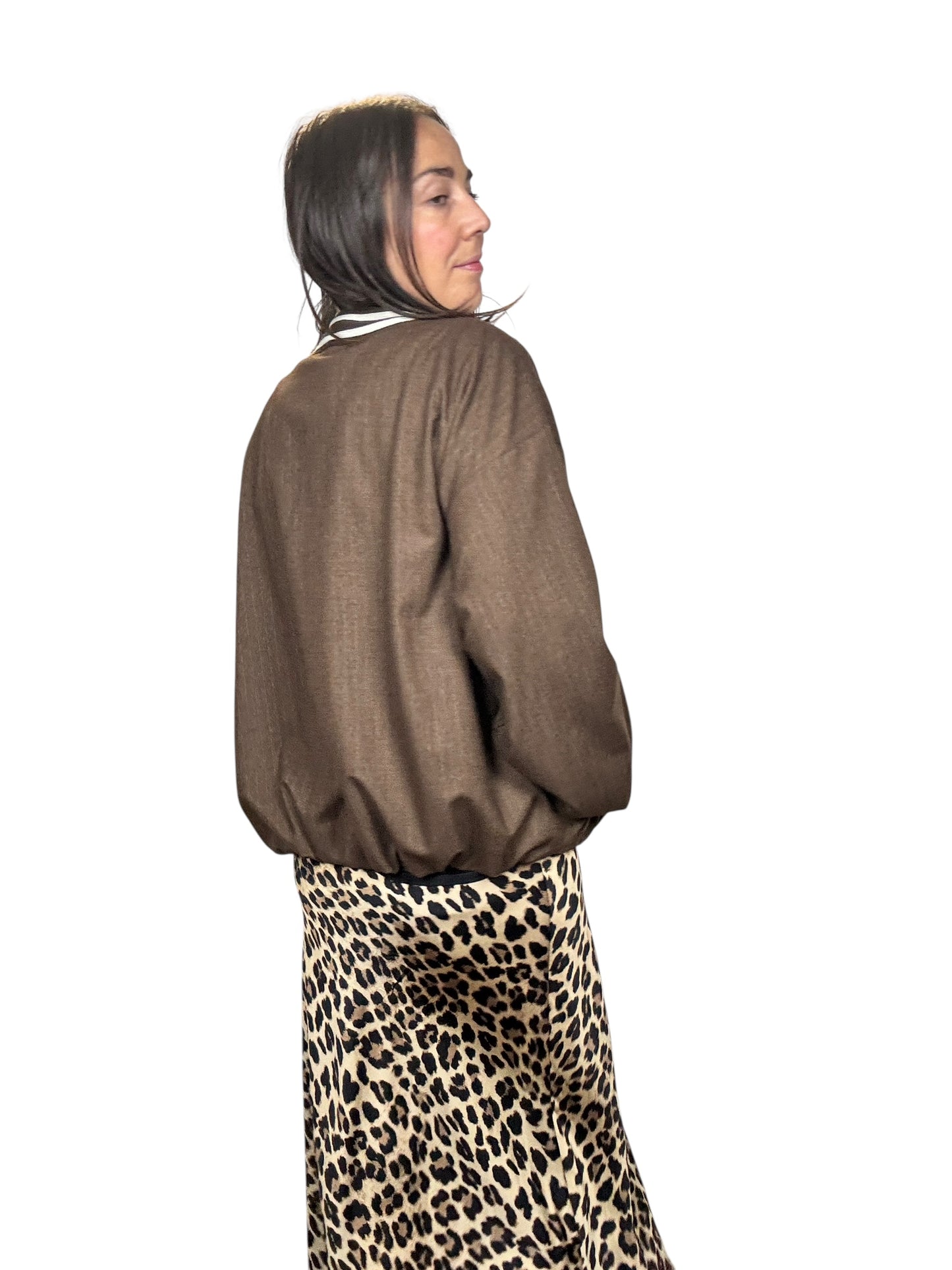 BOMBER GESSATO CON PROFILO SUSY MIX