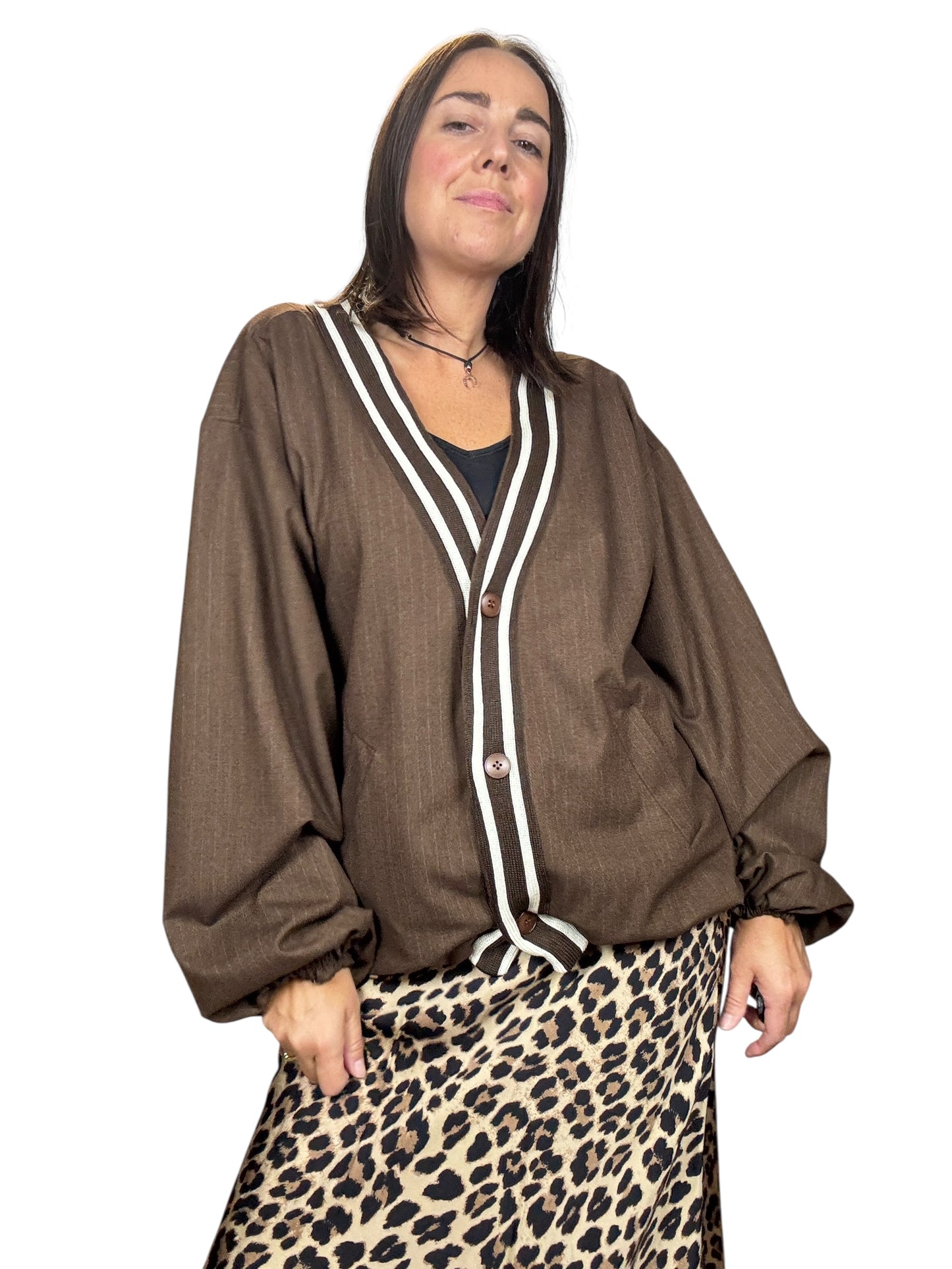 BOMBER GESSATO CON PROFILO SUSY MIX