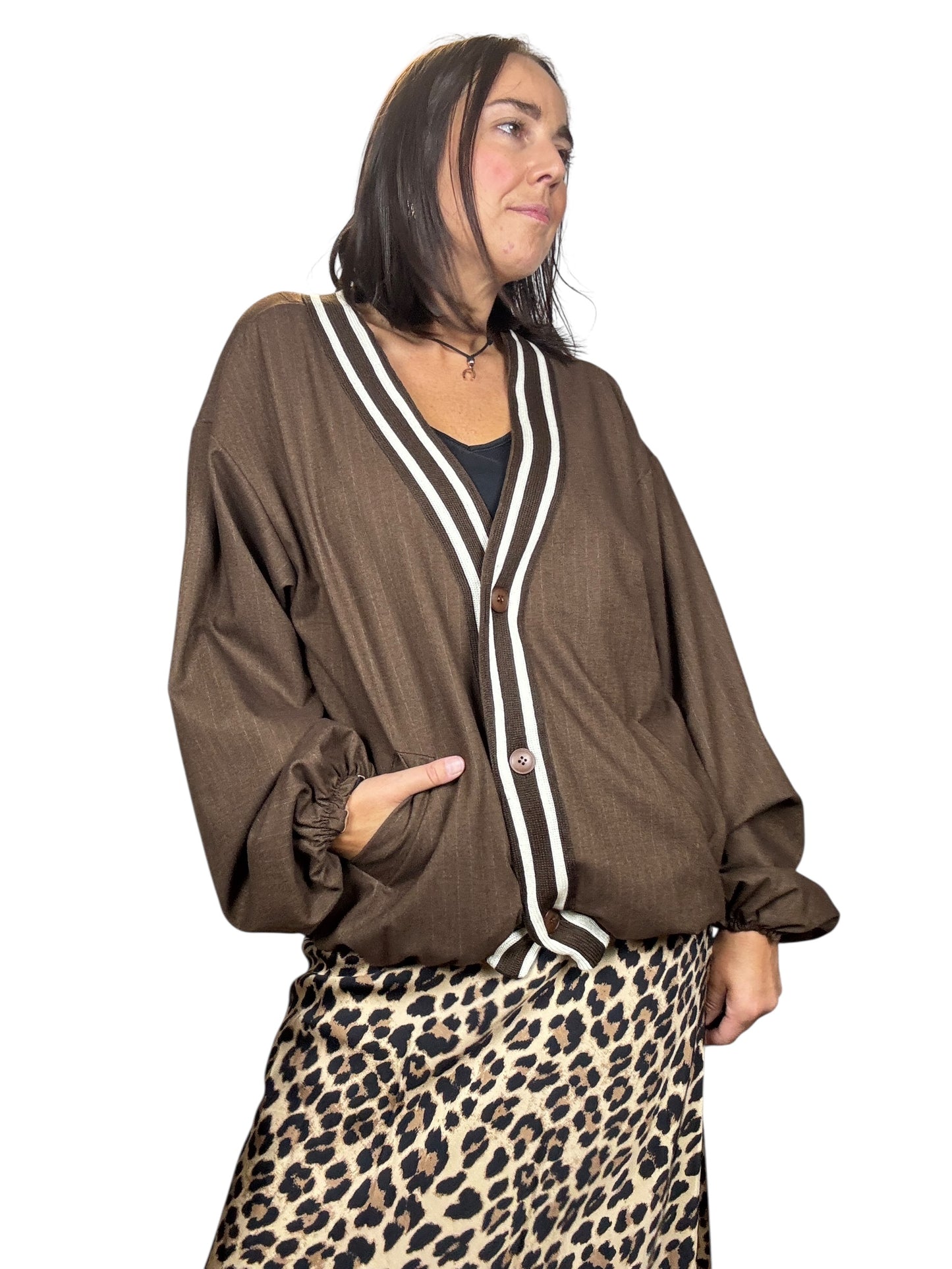 BOMBER GESSATO CON PROFILO SUSY MIX