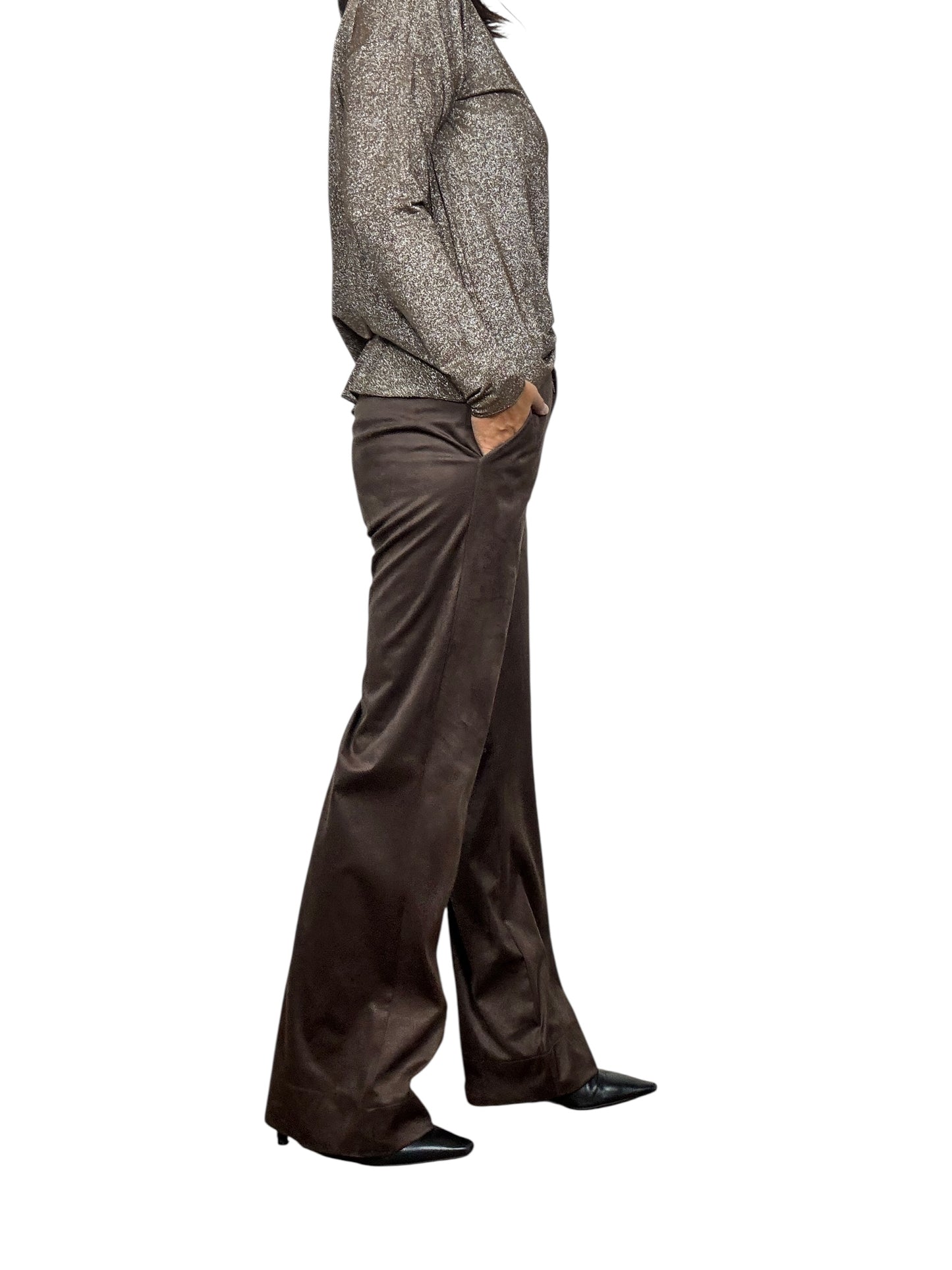 PANTALONE A PALAZZO IN ECODAINETTO SUSY MIX