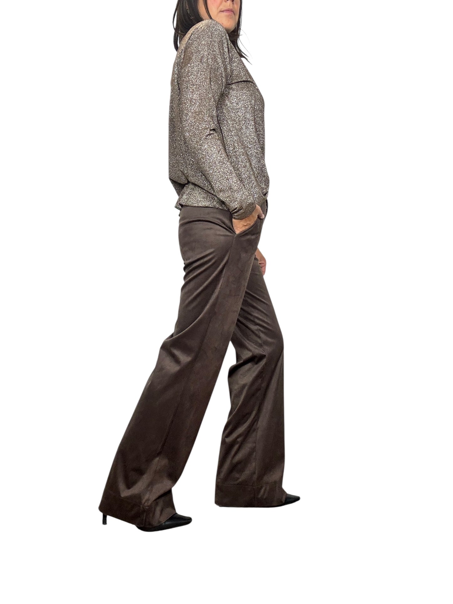 PANTALONE A PALAZZO IN ECODAINETTO SUSY MIX
