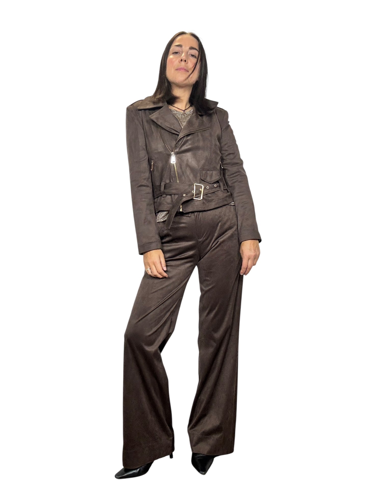 PANTALONE A PALAZZO IN ECODAINETTO SUSY MIX