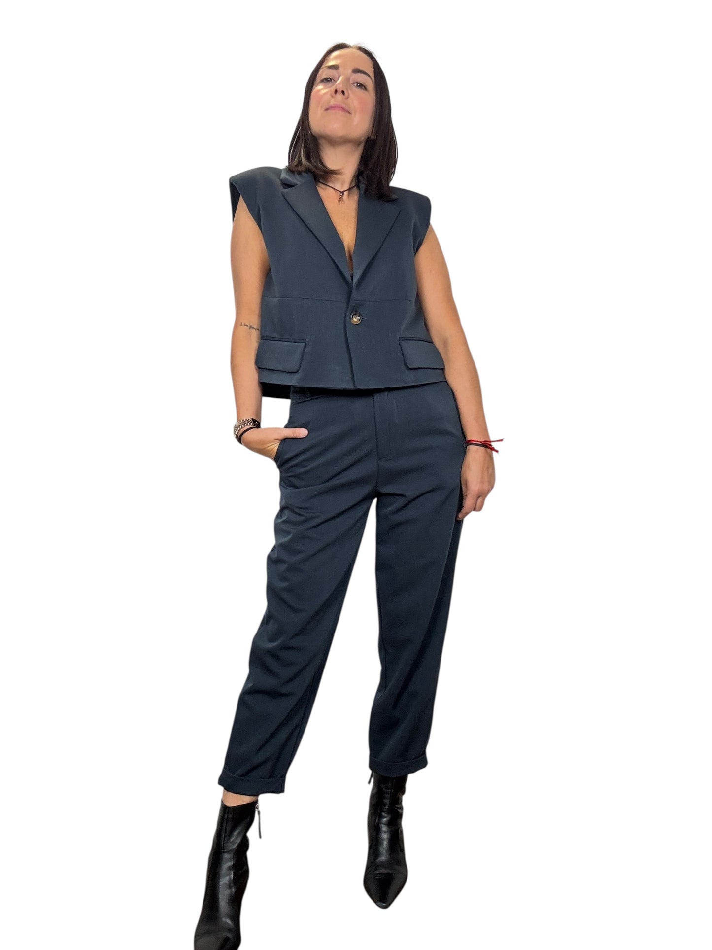 TAILLEUR CON GILET SUSY MIX