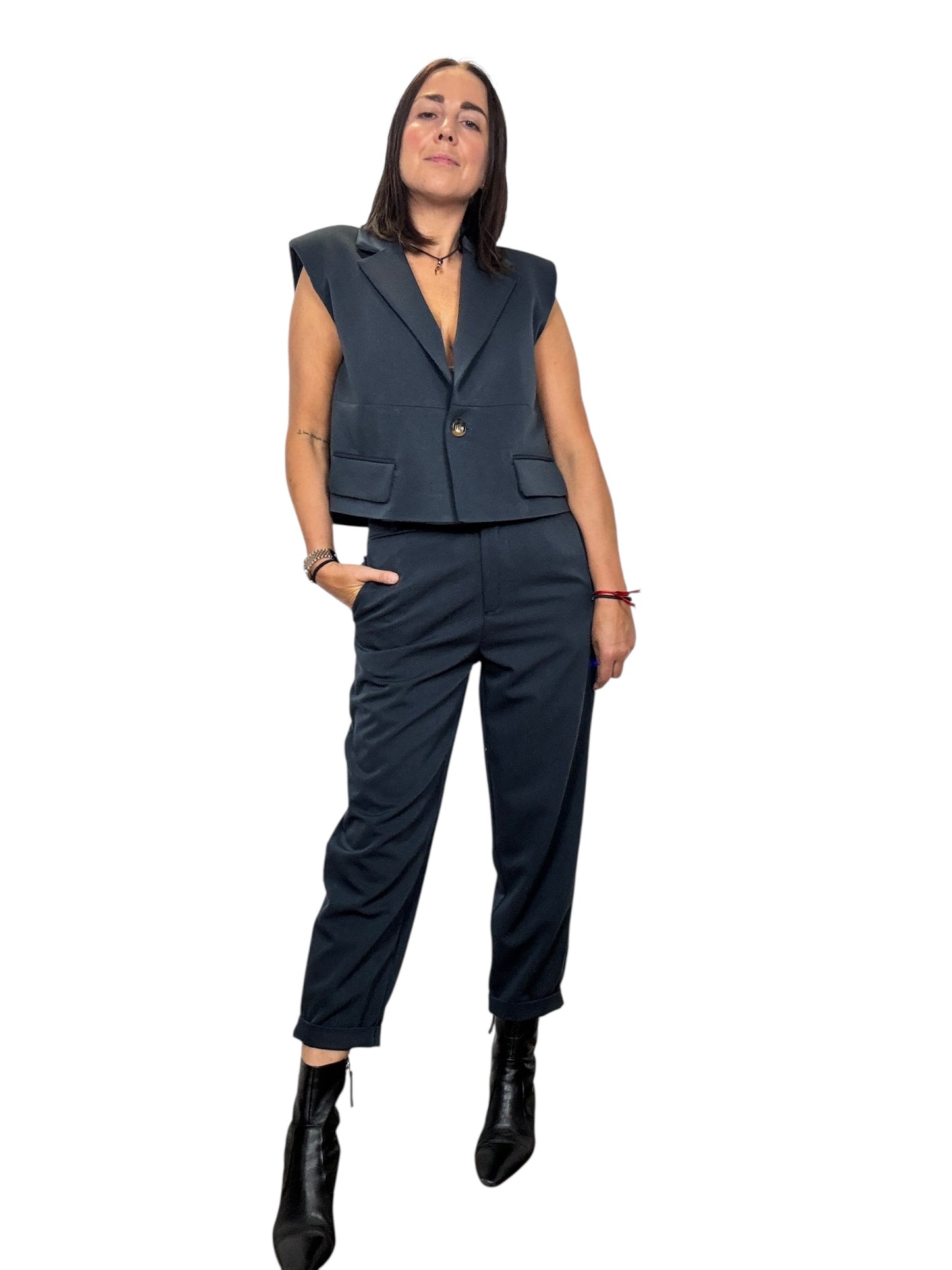 TAILLEUR CON GILET SUSY MIX