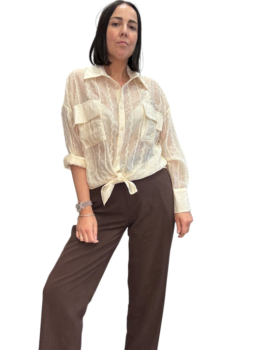 CAMICIA TASCHE + RICAMI SUSY MIX