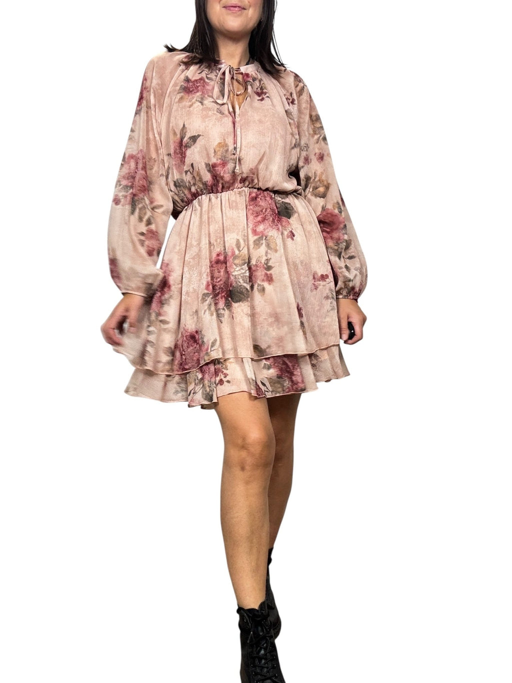 ABITO CORTO A FIORI SUSY MIX - XE BLU ABBIGLIAMENTO