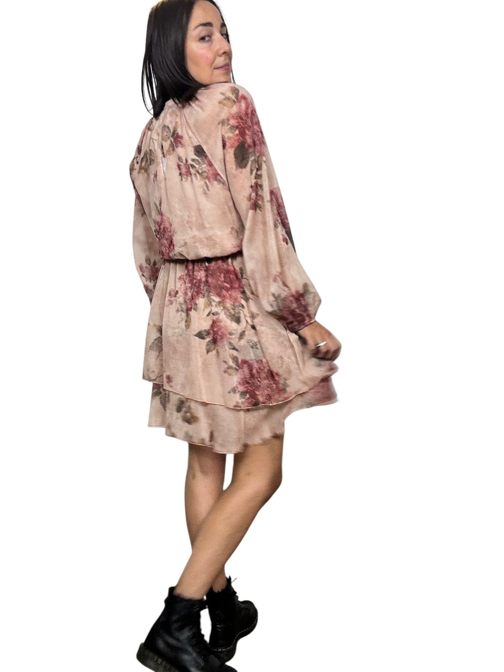 ABITO CORTO A FIORI SUSY MIX - XE BLU ABBIGLIAMENTO