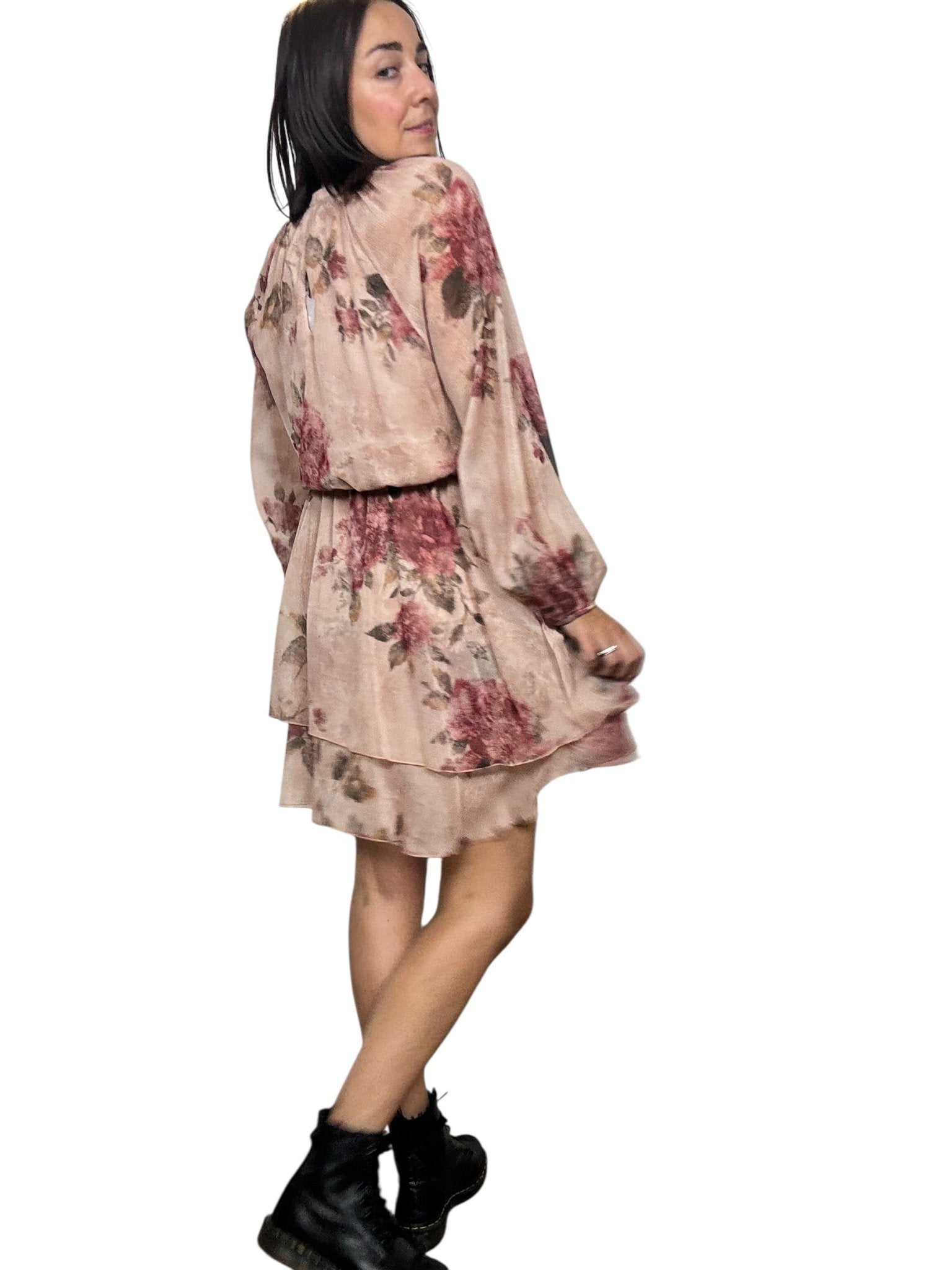 ABITO CORTO A FIORI SUSY MIX - XE BLU ABBIGLIAMENTO