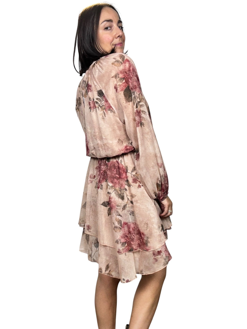 ABITO CORTO A FIORI SUSY MIX - XE BLU ABBIGLIAMENTO