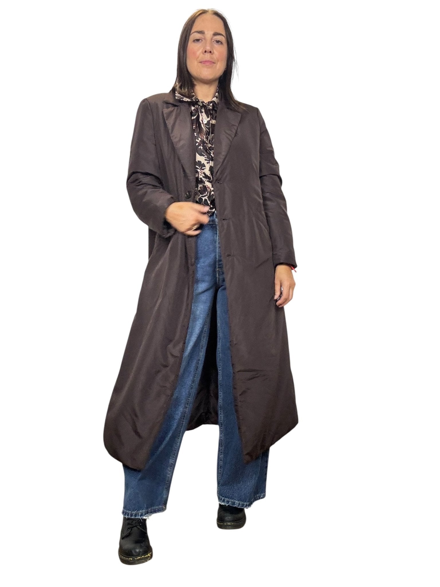 SPOLVERINO LUNGO IN TELA VELA SUSY MIX - XE BLU ABBIGLIAMENTO