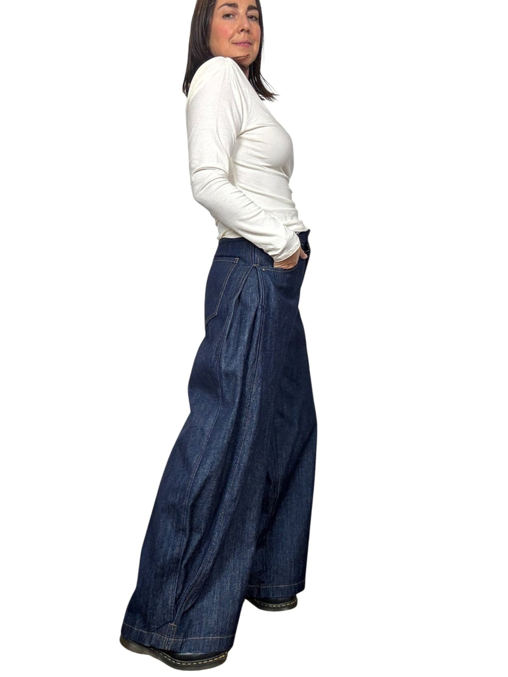 JEANS A PALAZZO LARGHISSIMO SUSY MIX - XE BLU ABBIGLIAMENTO