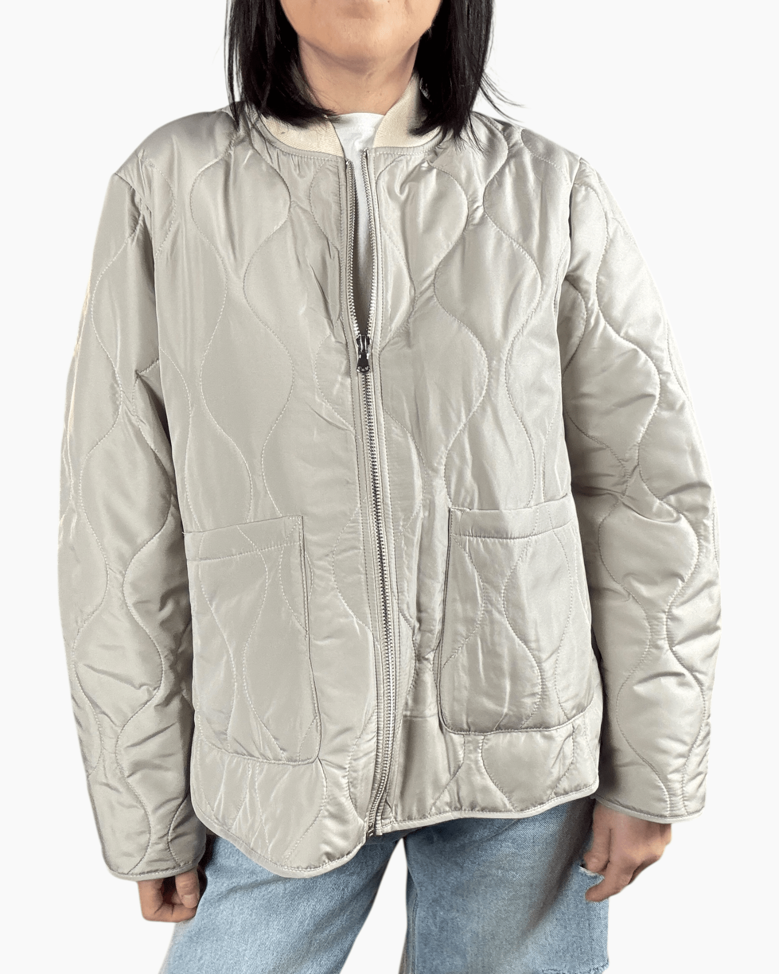 GIUBBINO TRAPUNTATO LUNGO SUSY MIX - XE BLU ABBIGLIAMENTO