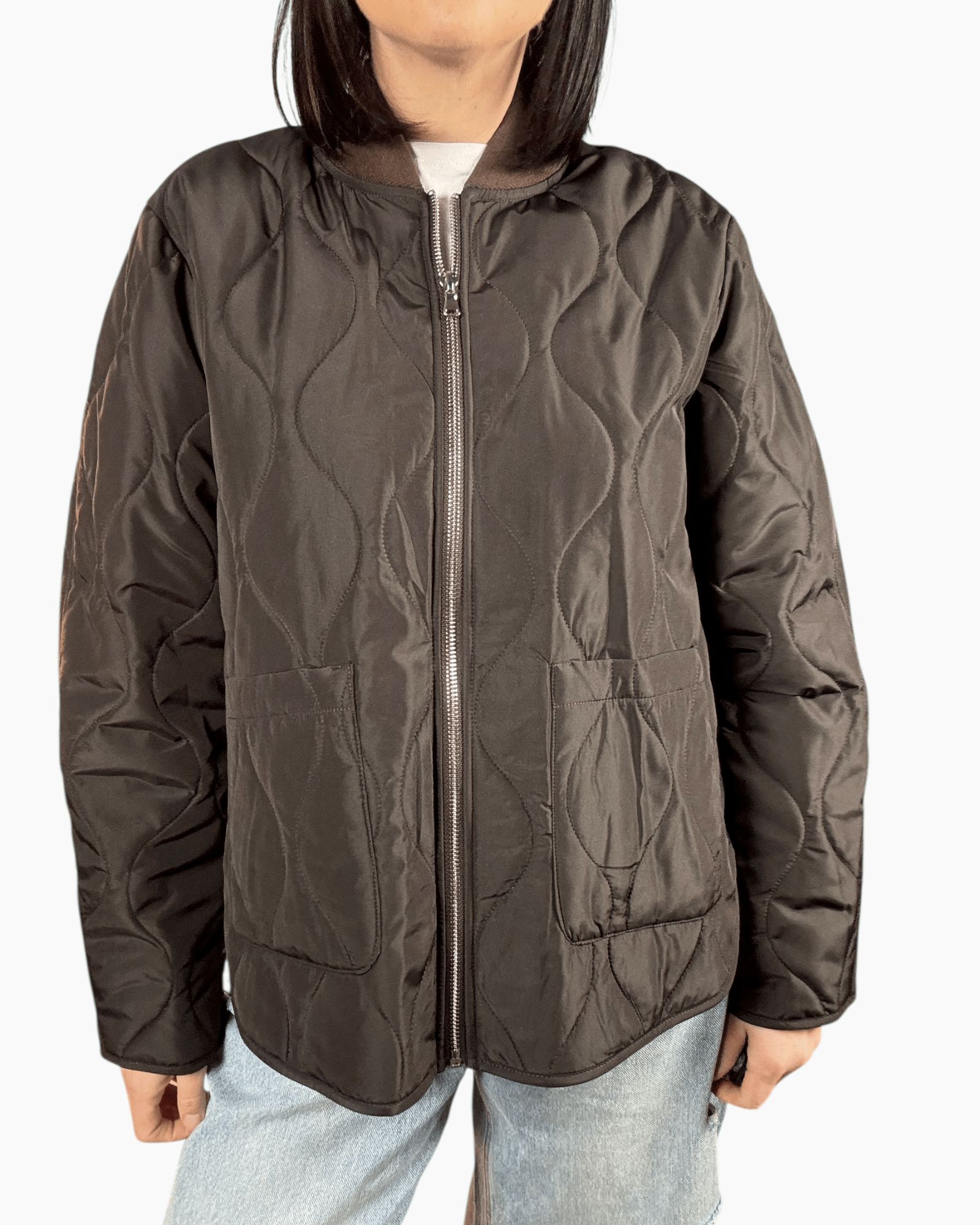 GIUBBINO TRAPUNTATO LUNGO SUSY MIX - XE BLU ABBIGLIAMENTO