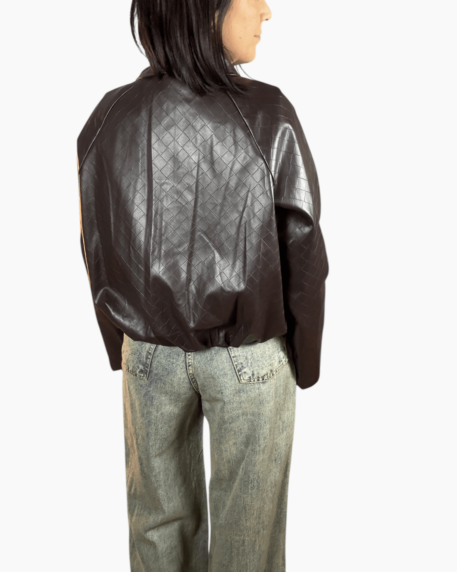 BOMBER INTRECCIATO SUSY MIX - XE BLU ABBIGLIAMENTO