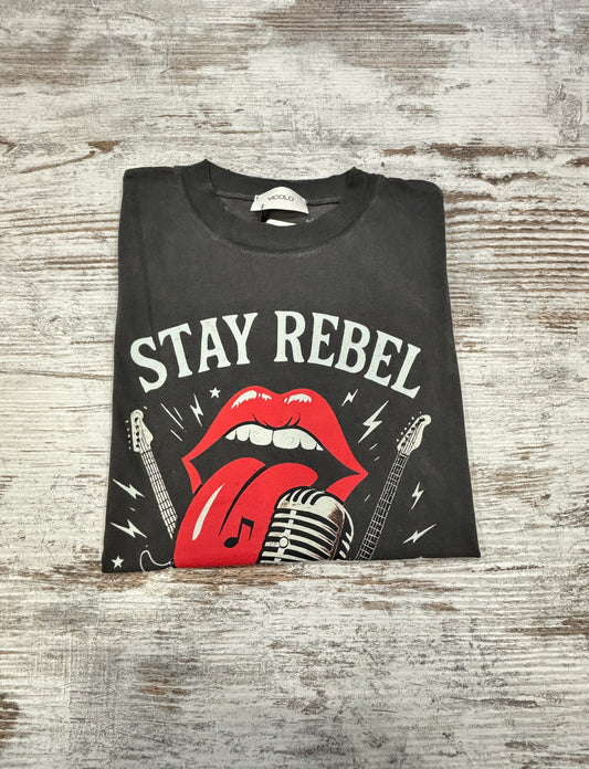 T-SHIRT STAY REBEL VICOLO