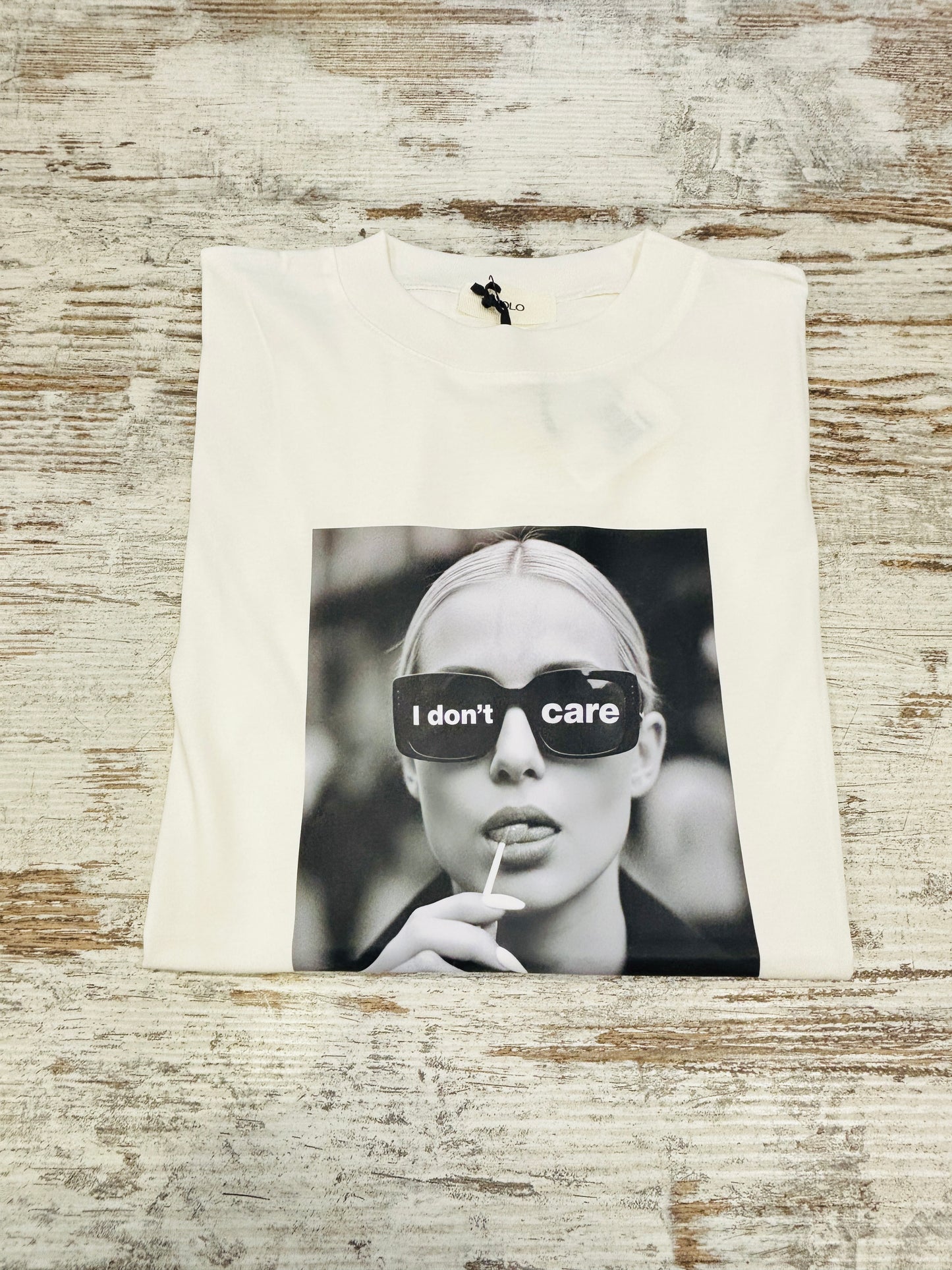T-SHIRT I DON'T CARE VICOLO