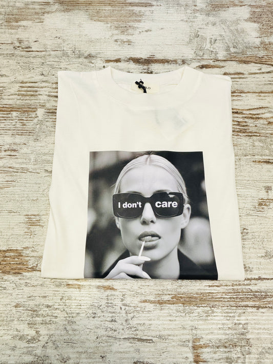 T-SHIRT I DON'T CARE VICOLO