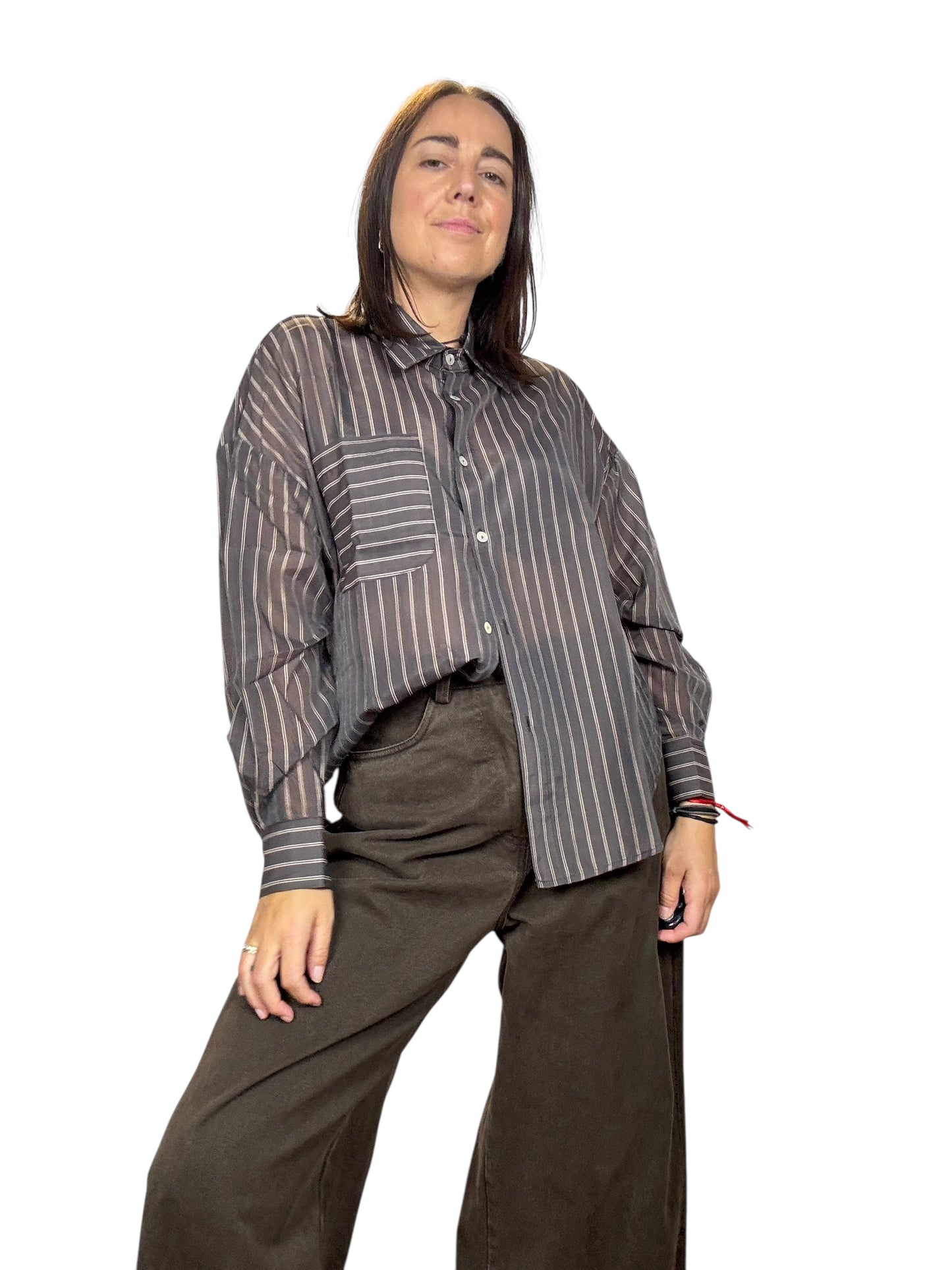 CAMICIA GESSATA OVERSIZE SUSY MIX