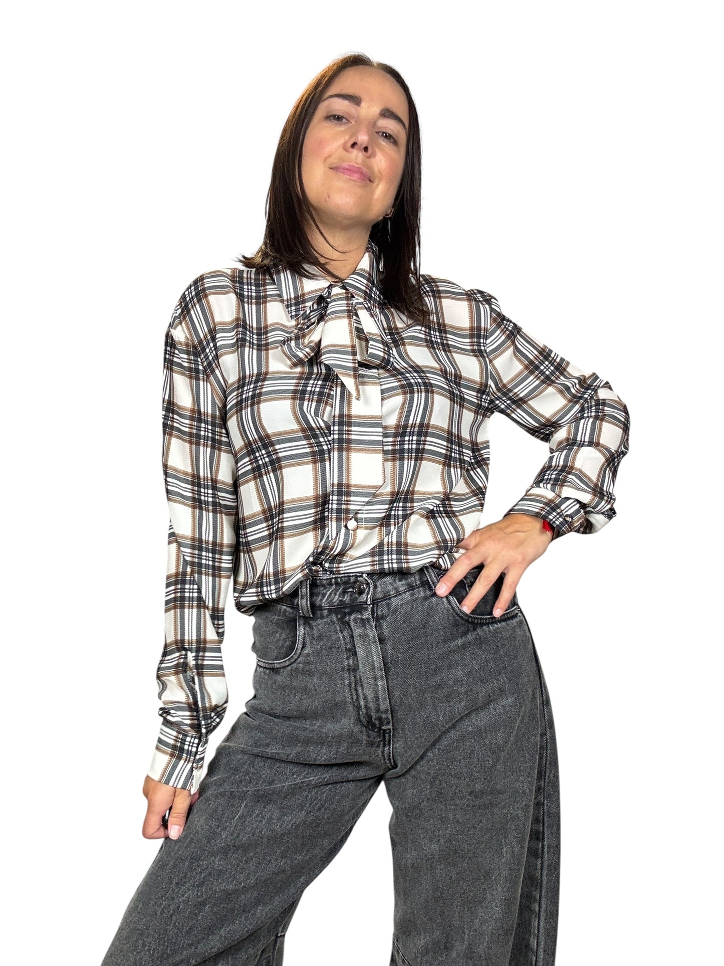 CAMICIA A QUADRI TENSIONE IN