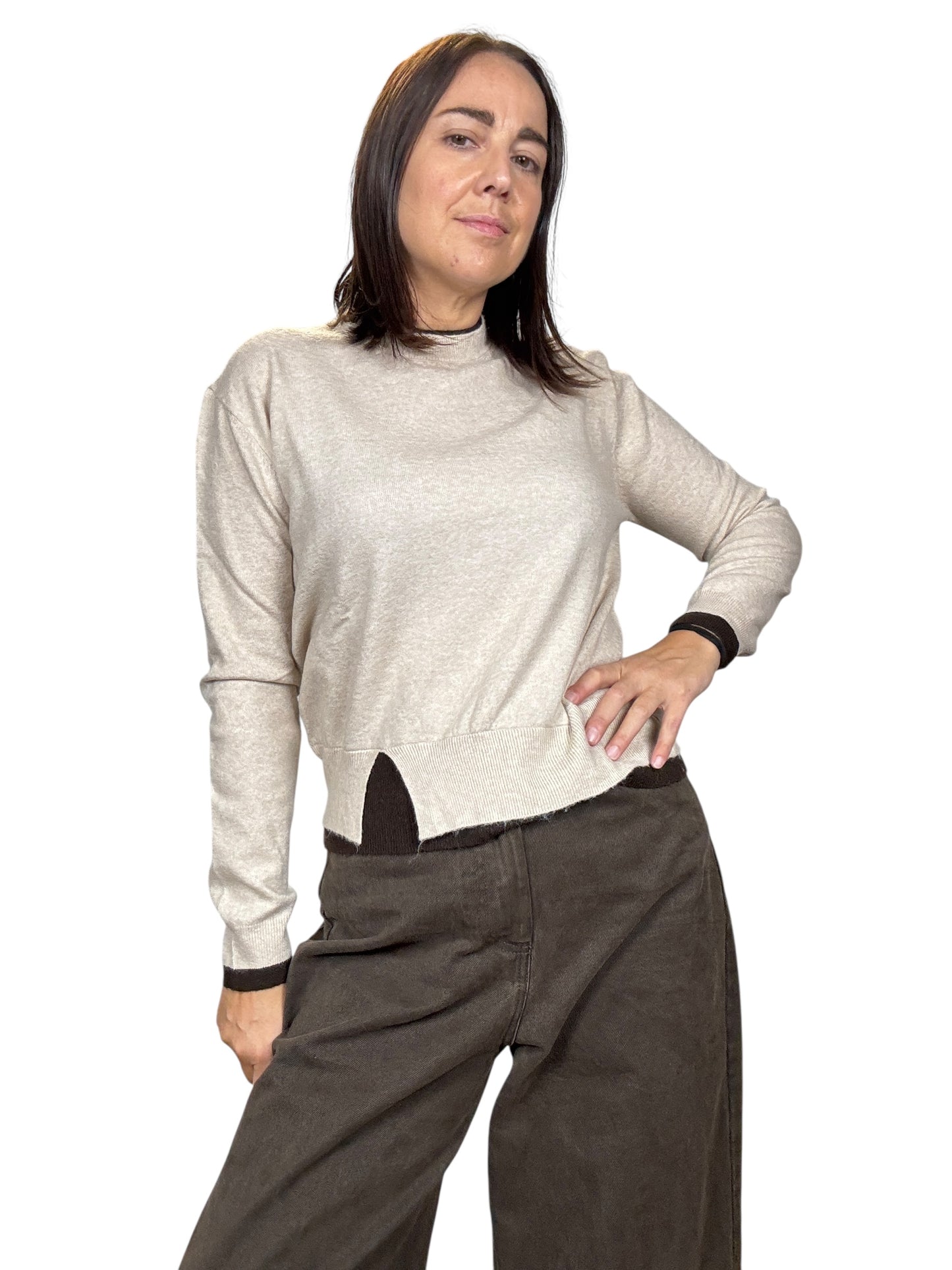 MAGLIA DOPPIO COLLO SUSY MIX